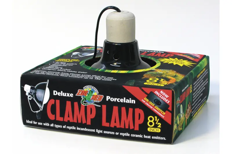 Zoomed Deluxe Porcelain Clamp Lamp (max. 150 W), Klemmlampe, 22 cm