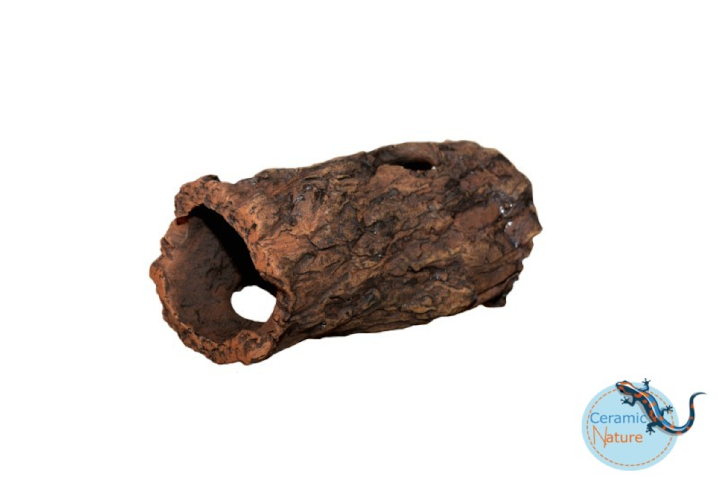 CeramicNature Log XS, Baumstamm-Höhle, ca. 12 × 5 × 5 cm, 