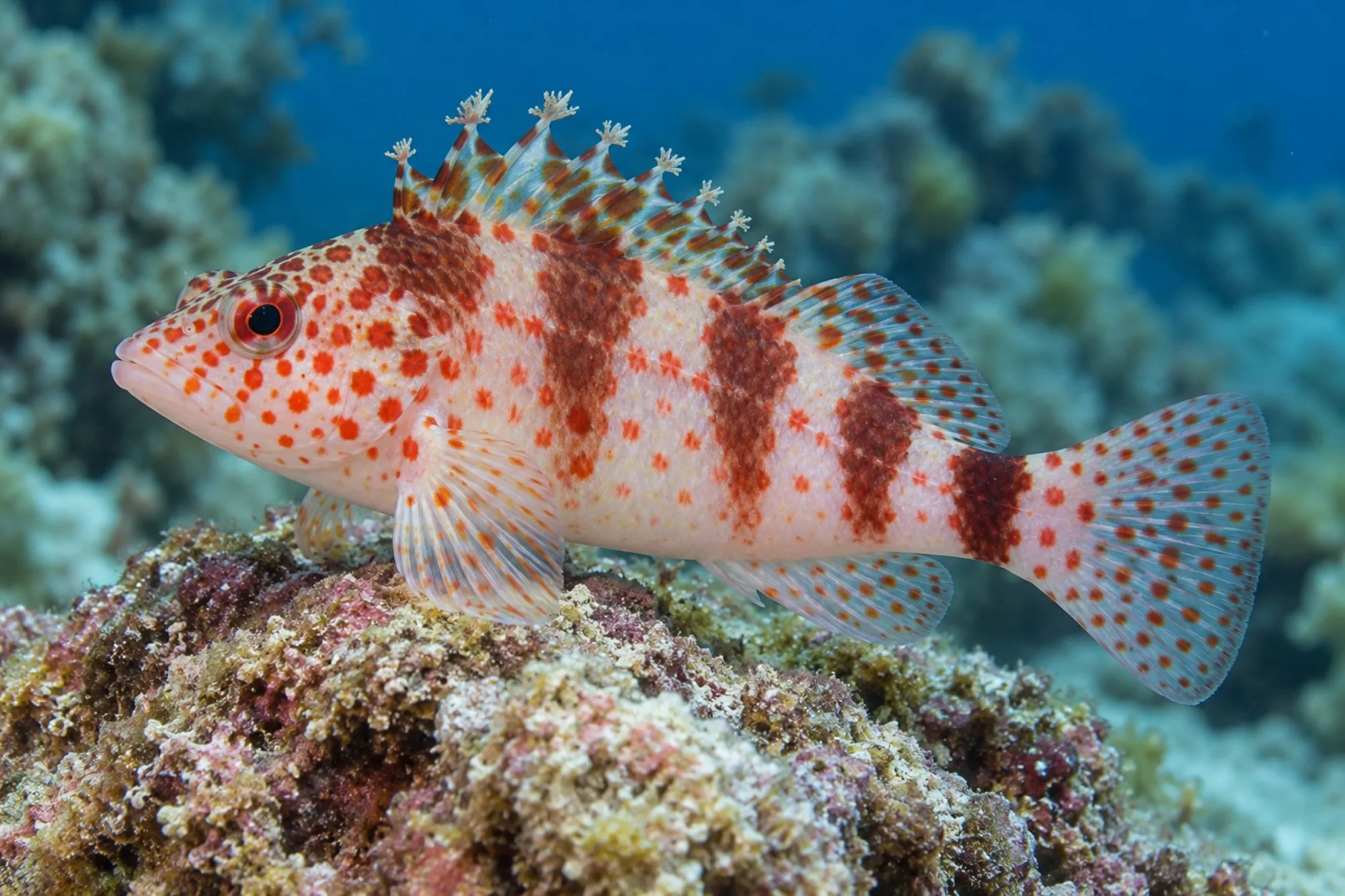 Karibischer Korallenwächter, Amblycirrhitus pinos