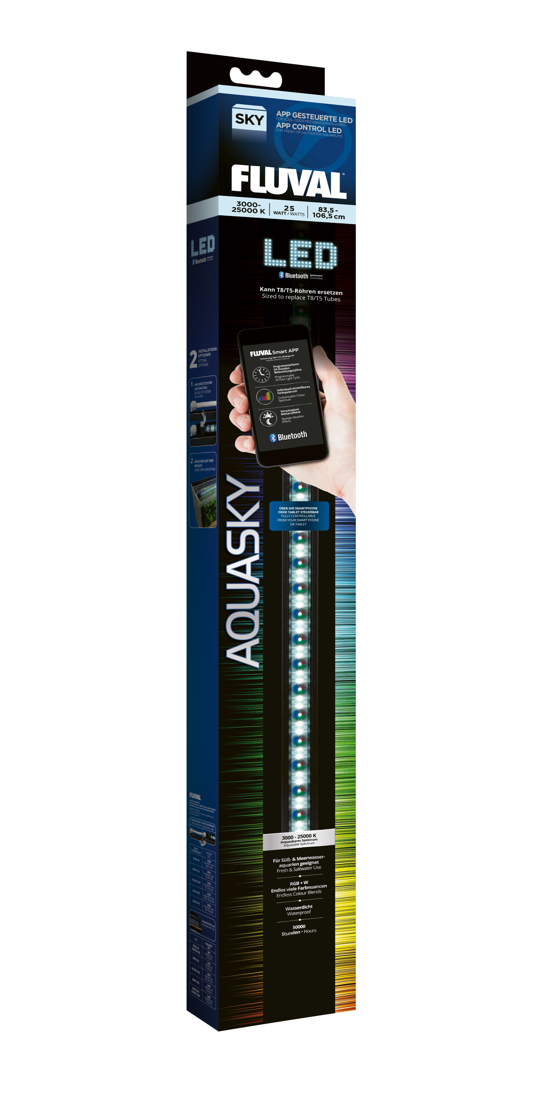 Fluval AquaSky LED 2.0 25W, 83-106.5cm Fluval AquaSky LED 2.0 25W, 83-106.5cm