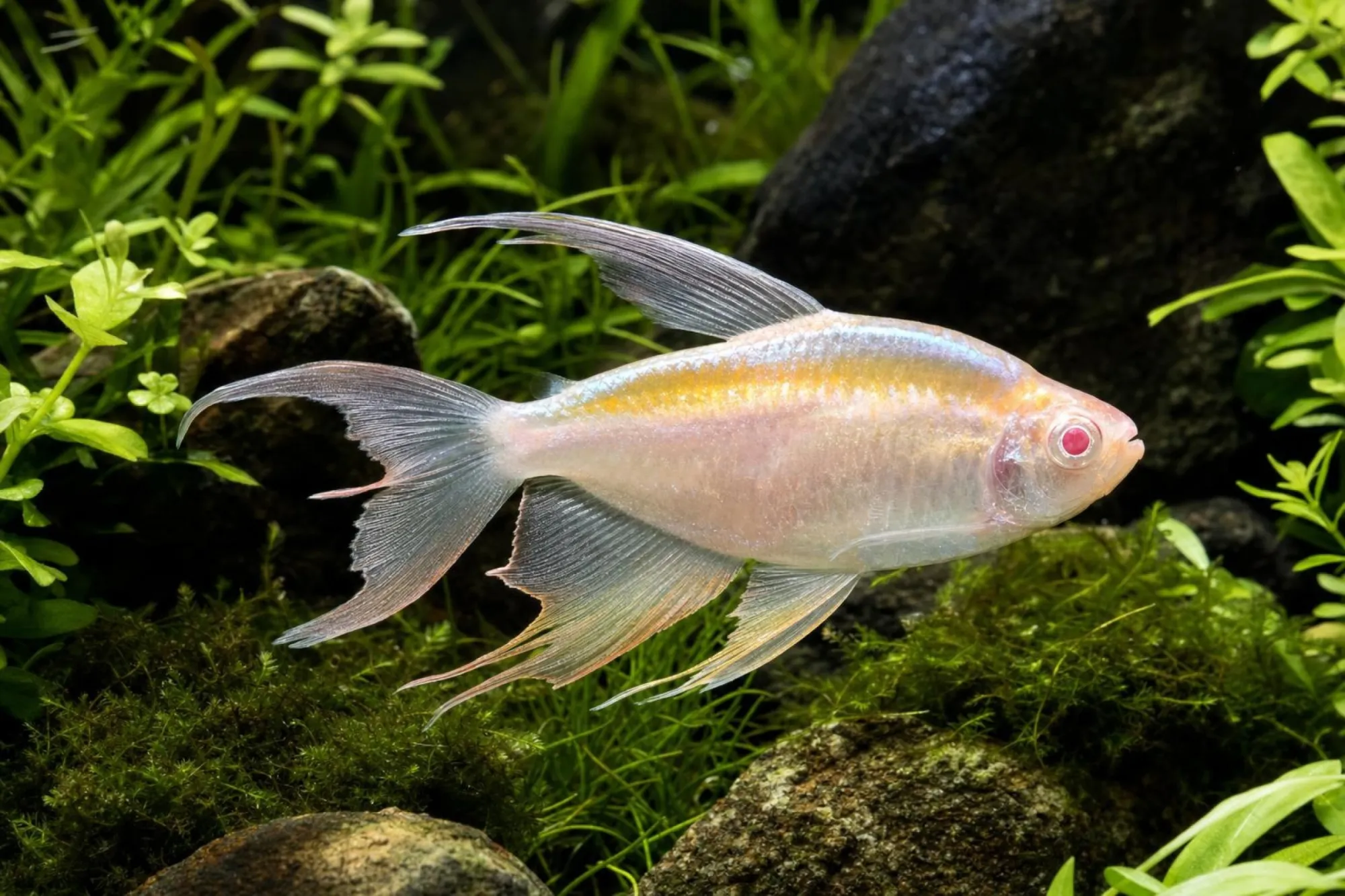 Albino-Kongosalmler, Phenacogrammus interruptus