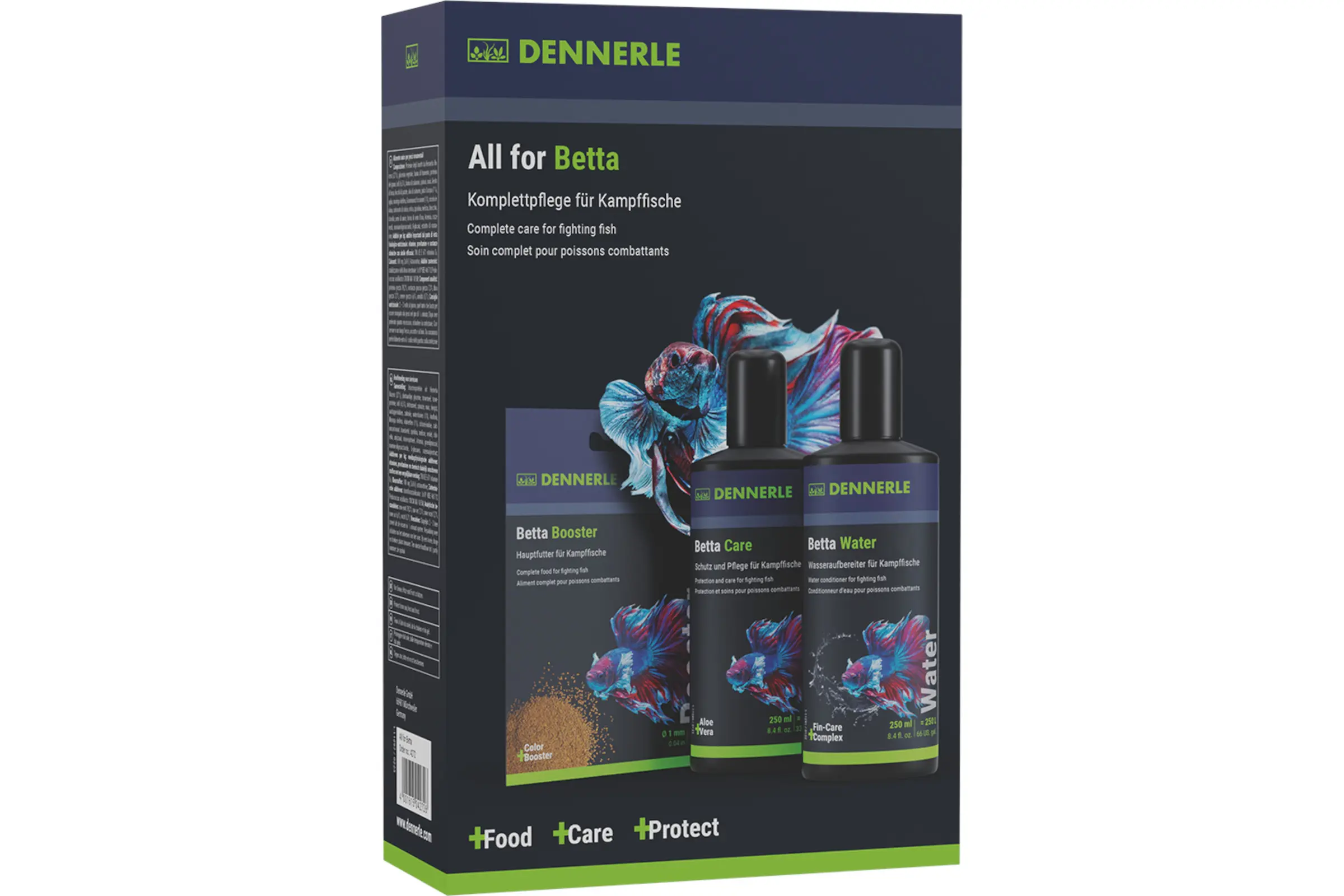 Dennerle Betta Bundle, All for Betta, Pflegeset für Kampffische, 3 teilig