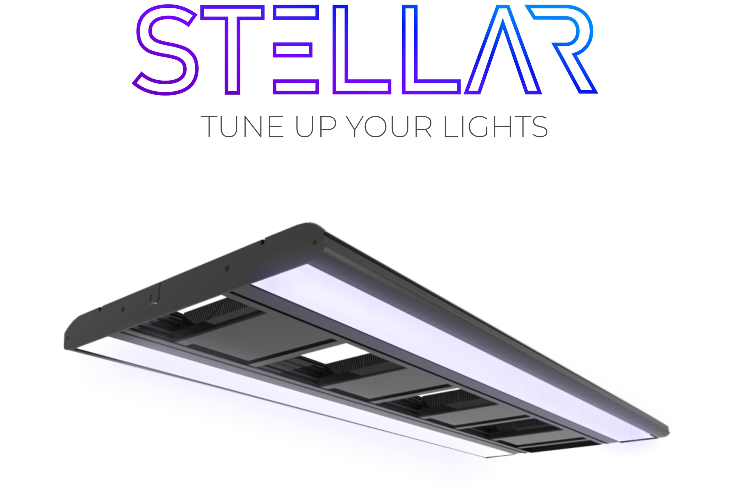 Stellar LED-Deckenleuchte flaches schwarzes Panel