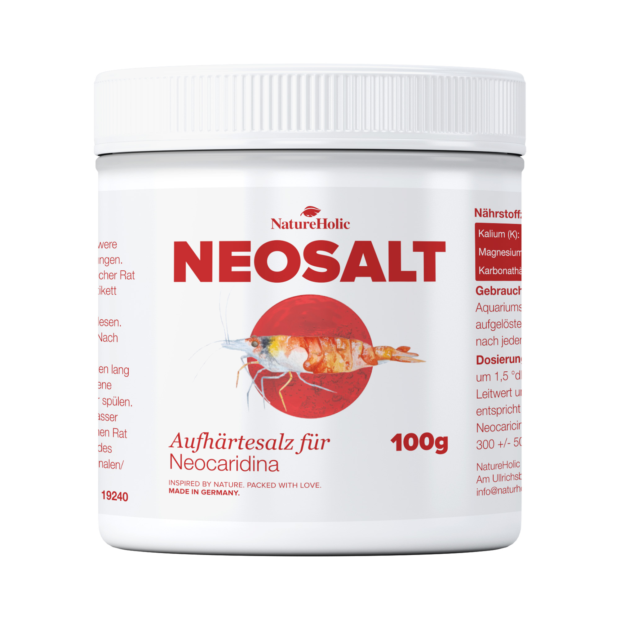 Dose NEOSALT Aufhärtesalz 100 g für Garnelen