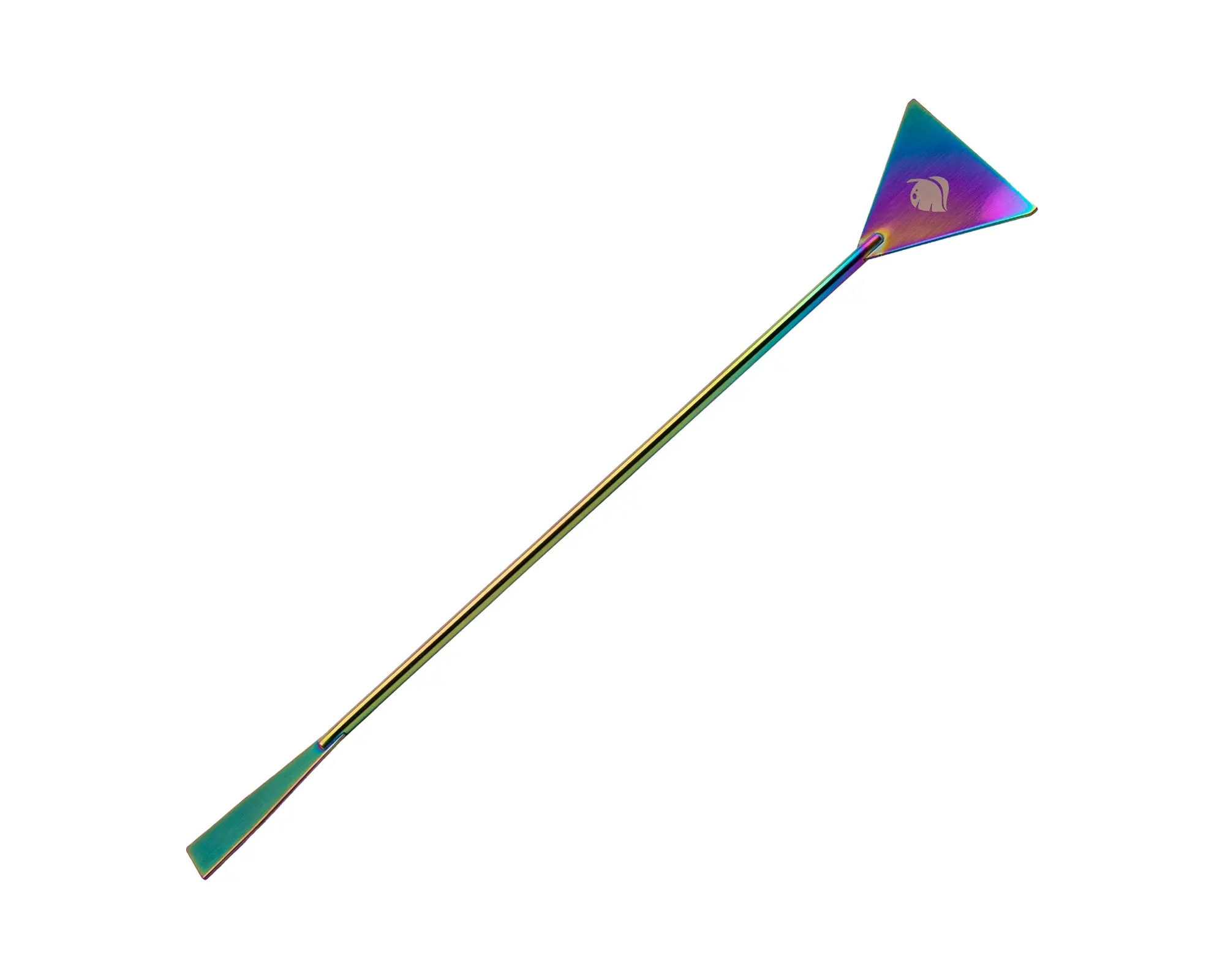 Doppelseitiger Regenbogen-Cocktailspatel aus Edelstahl
