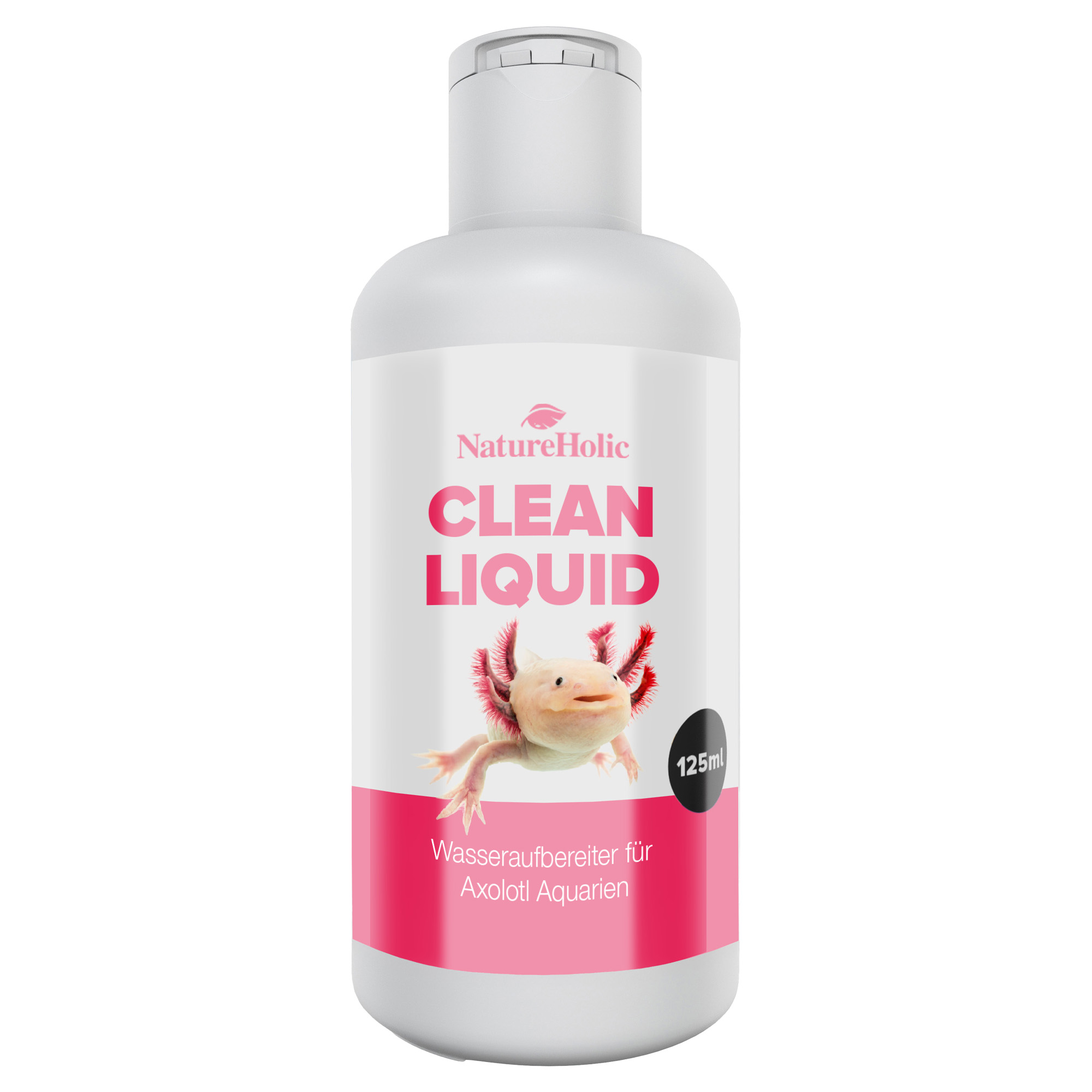 NatureHolic Axolotl Clean Liquid, Wasseraufbereiter für Axolotl-Aquarien, 125 ml