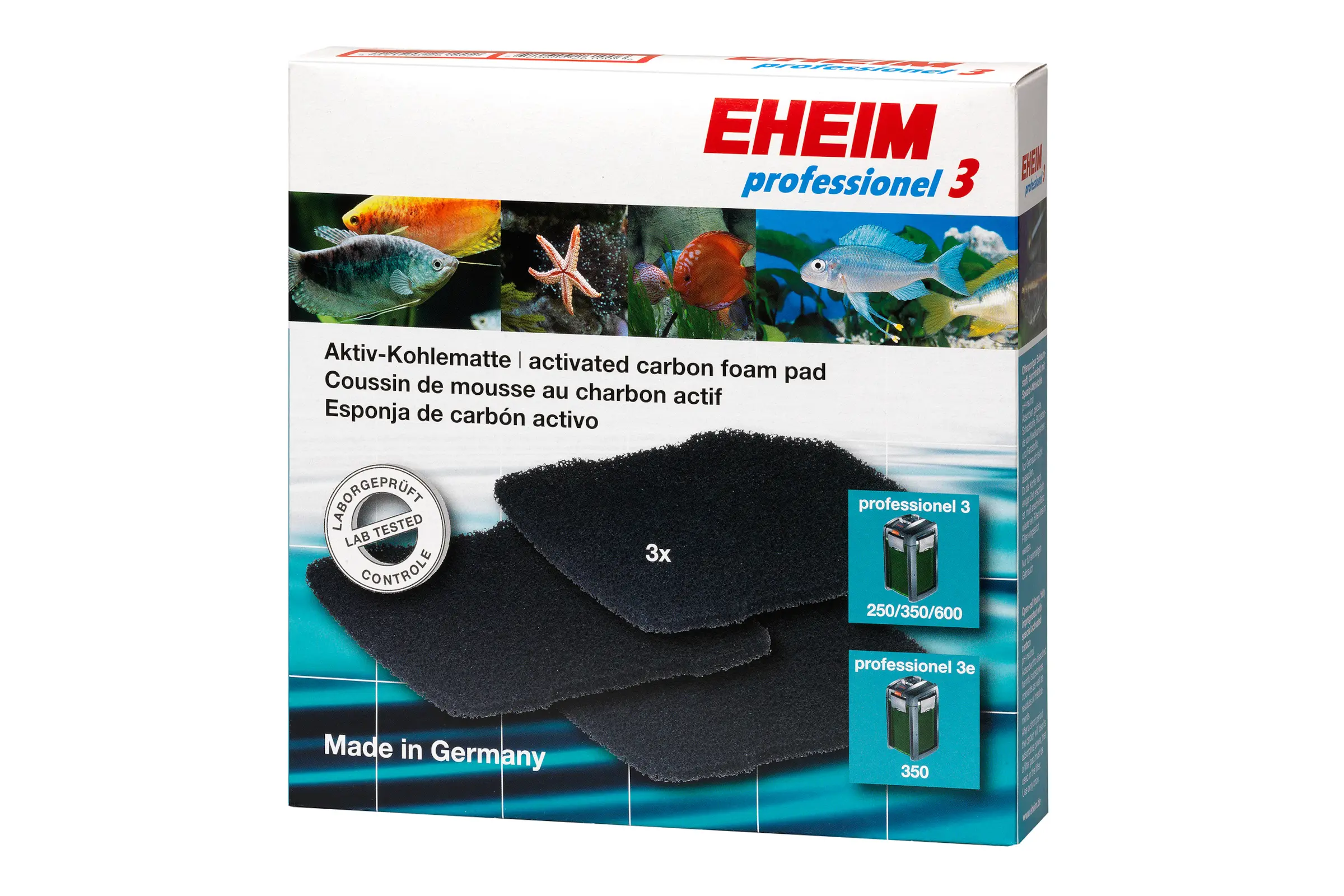 Eheim Aktivkohlematte für Professionel 3,3e,4+ und 5e, 3 Stück