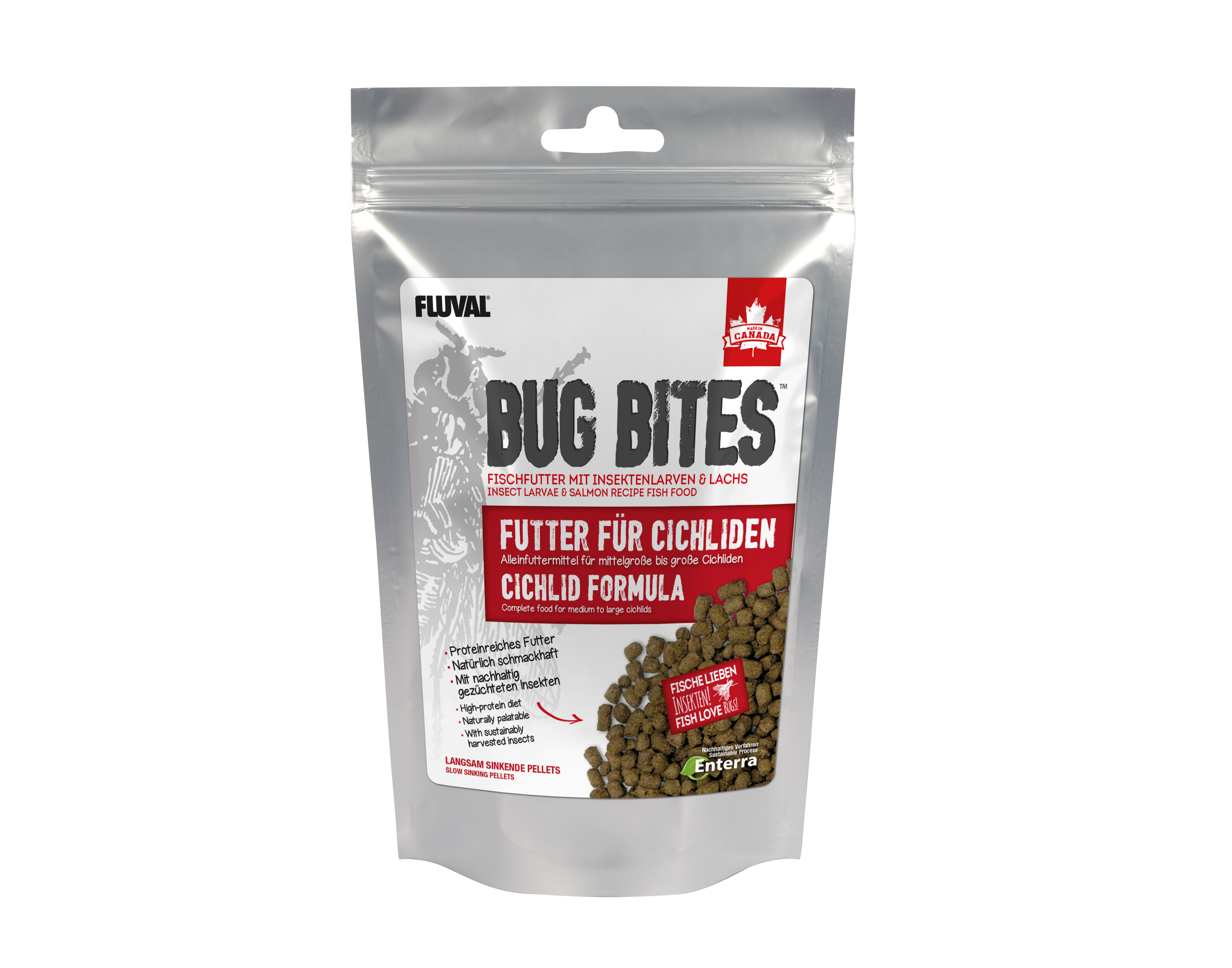 Fluval Bug Bites Cichliden M-L 100g