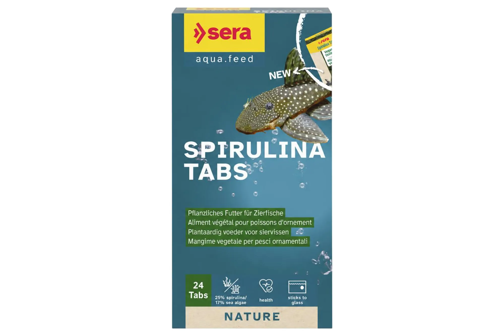 sera Spirulina Tabs 24 Tabs (16 g) – KI-generierte Abbildung aus Produktreferenz