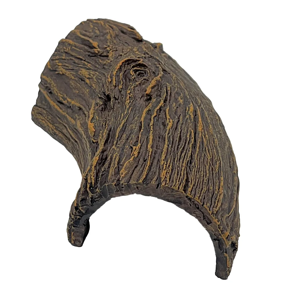 Hobby Root Wood Cave 1 Aquarienhöhle, Nachbildung einer ausgewaschenen Baumwurzel mit heller Maserung, hohl als Rückzugsort für Fische, Garnelen, Reptilien und Amphibien, 17 x 8,5 x 5 cm