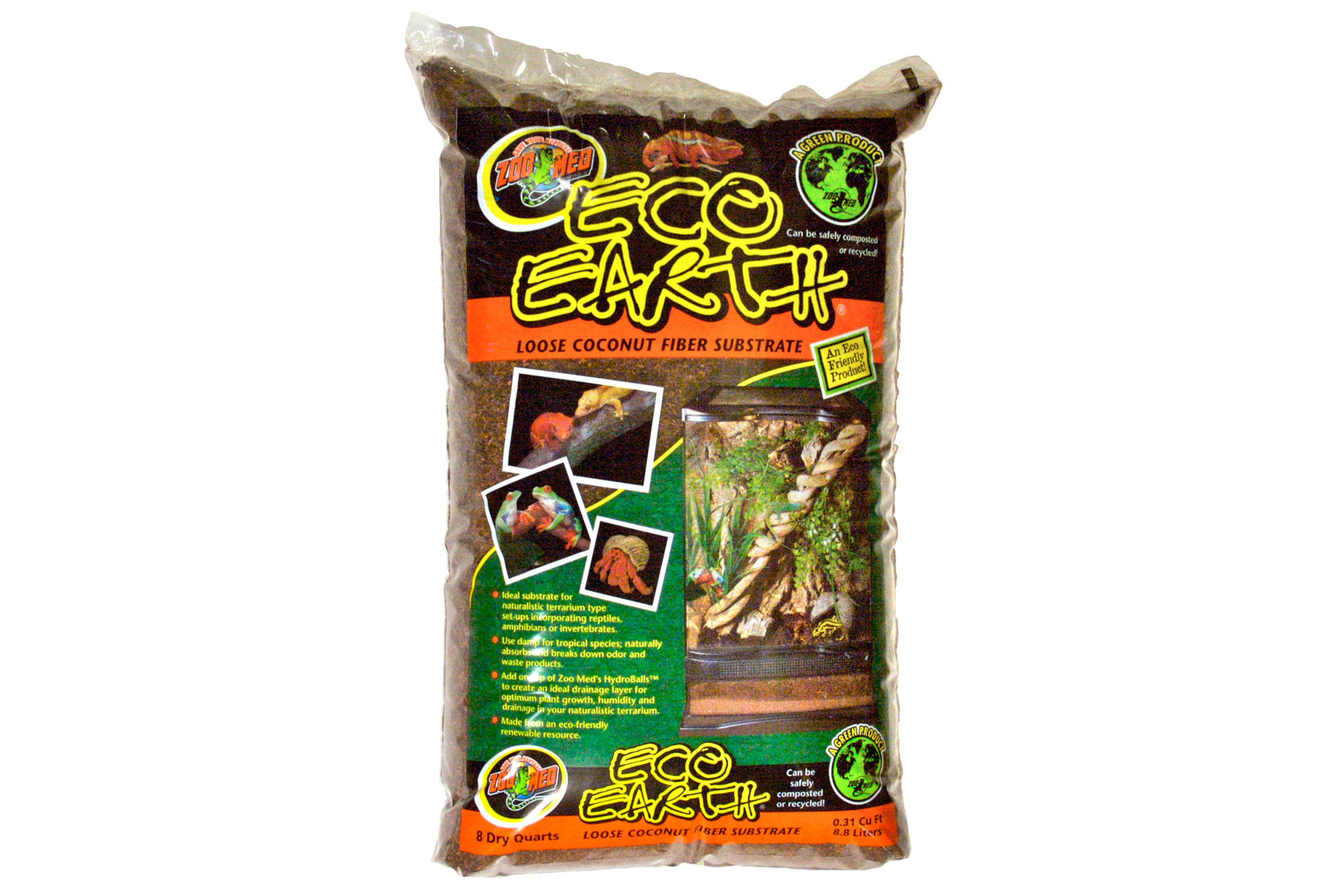 Zoomed Eco Earth Lose, Kokosnuss-Substrat, 8,8 L