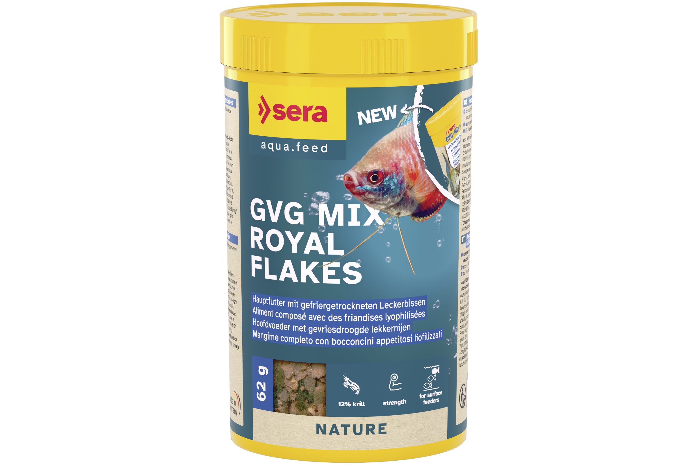 Sera GVG-Mix Royal Flakes, Hauptfutter-Flockenmix, in 100 und 250 ml