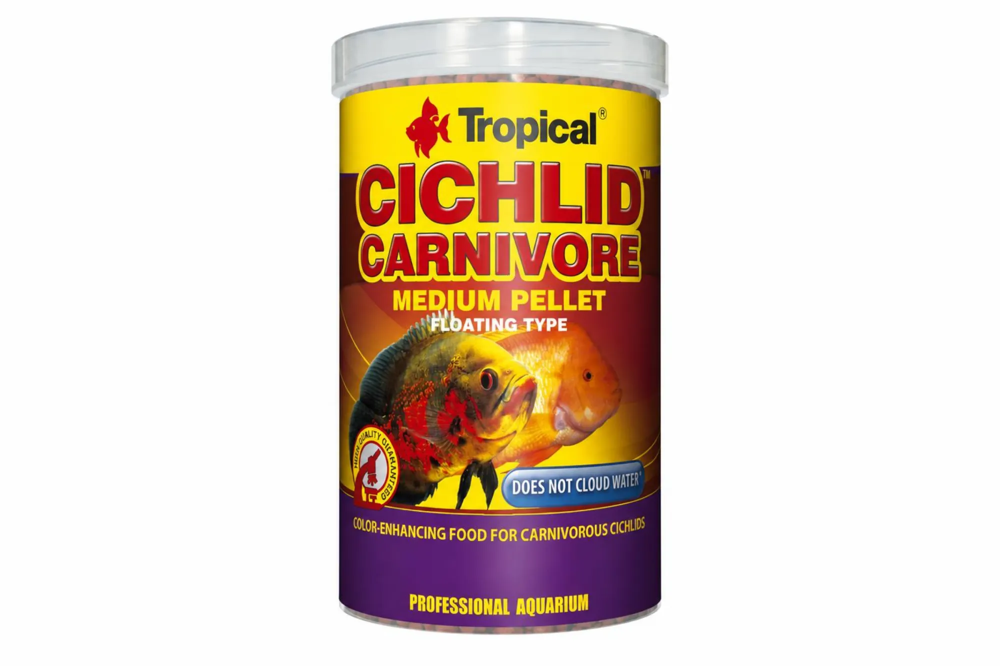 Tropical Cichlid Carnivore Medium Pellet 1000 ml – KI-generierte Abbildung aus Produktreferenz