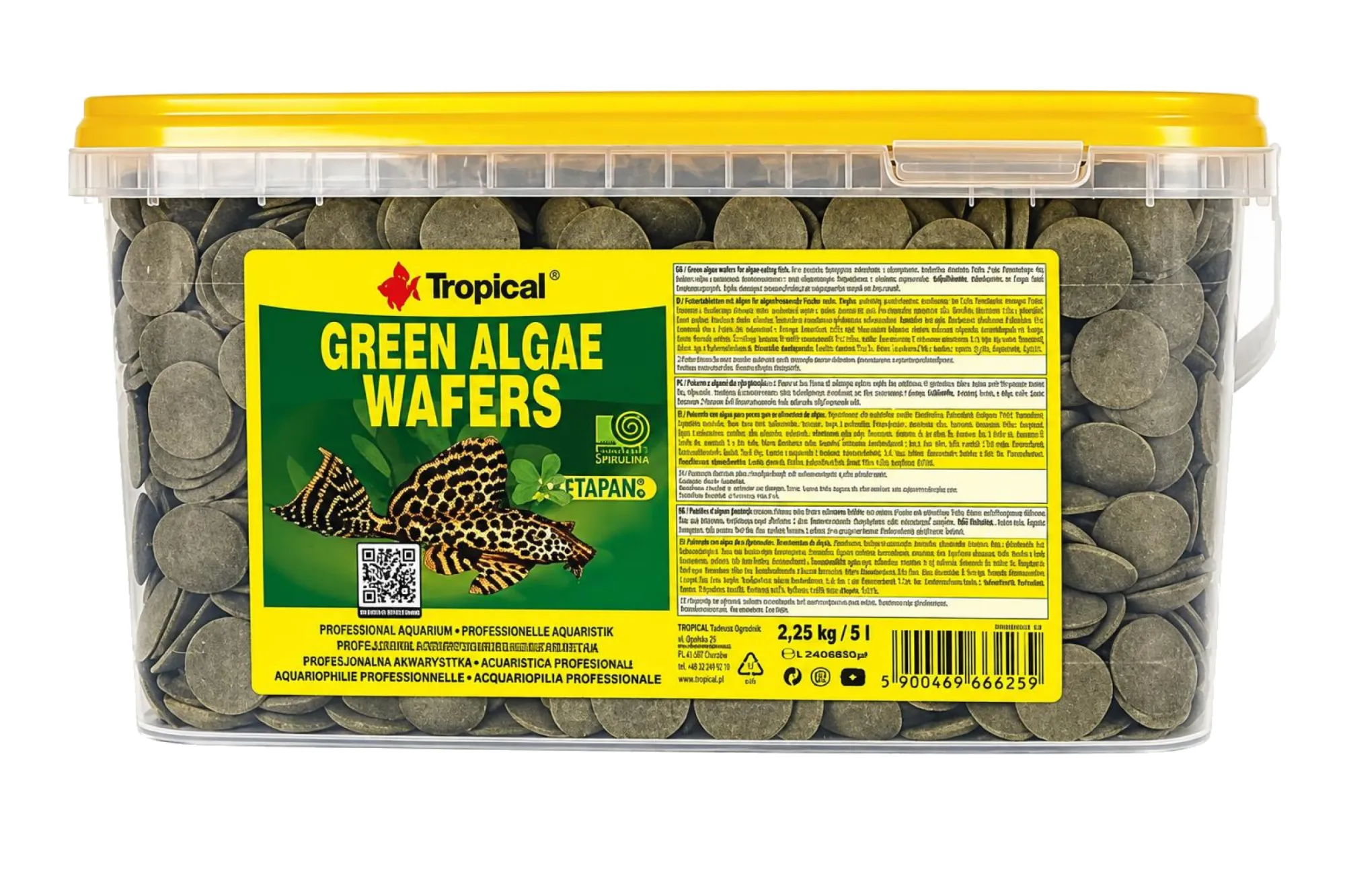 Tropical GREEN ALGAE WAFERS 5 Liter – KI-generierte Abbildung aus Produktreferenz