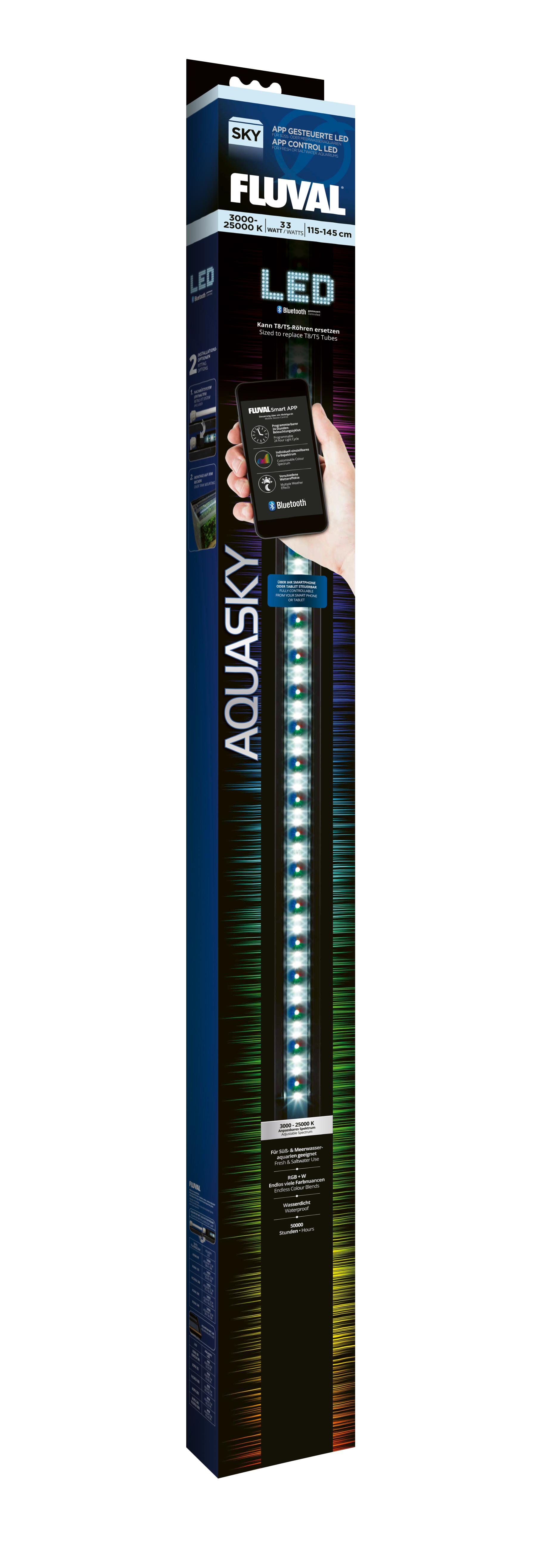 Fluval AquaSky LED 2.0 33W,115-145cm