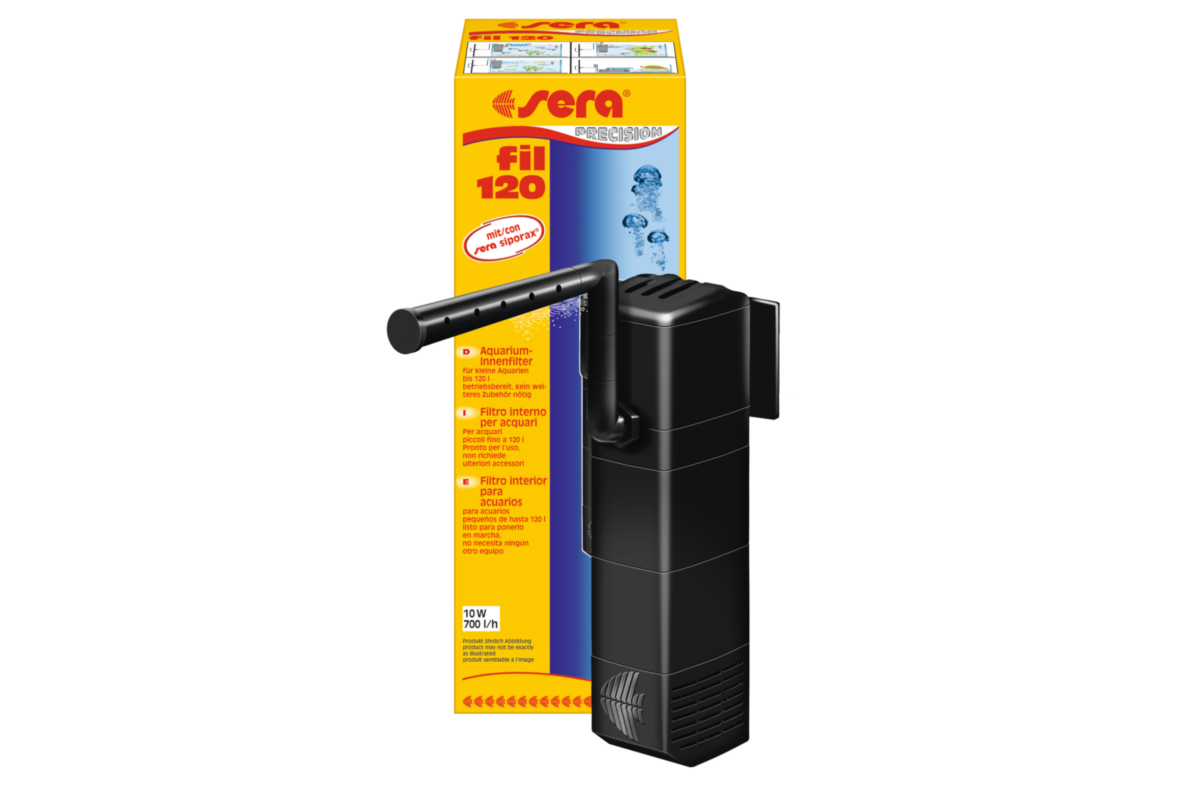 Sera Innenfilter Fil 120, Aquarium-Innenfilter bis 120 Liter