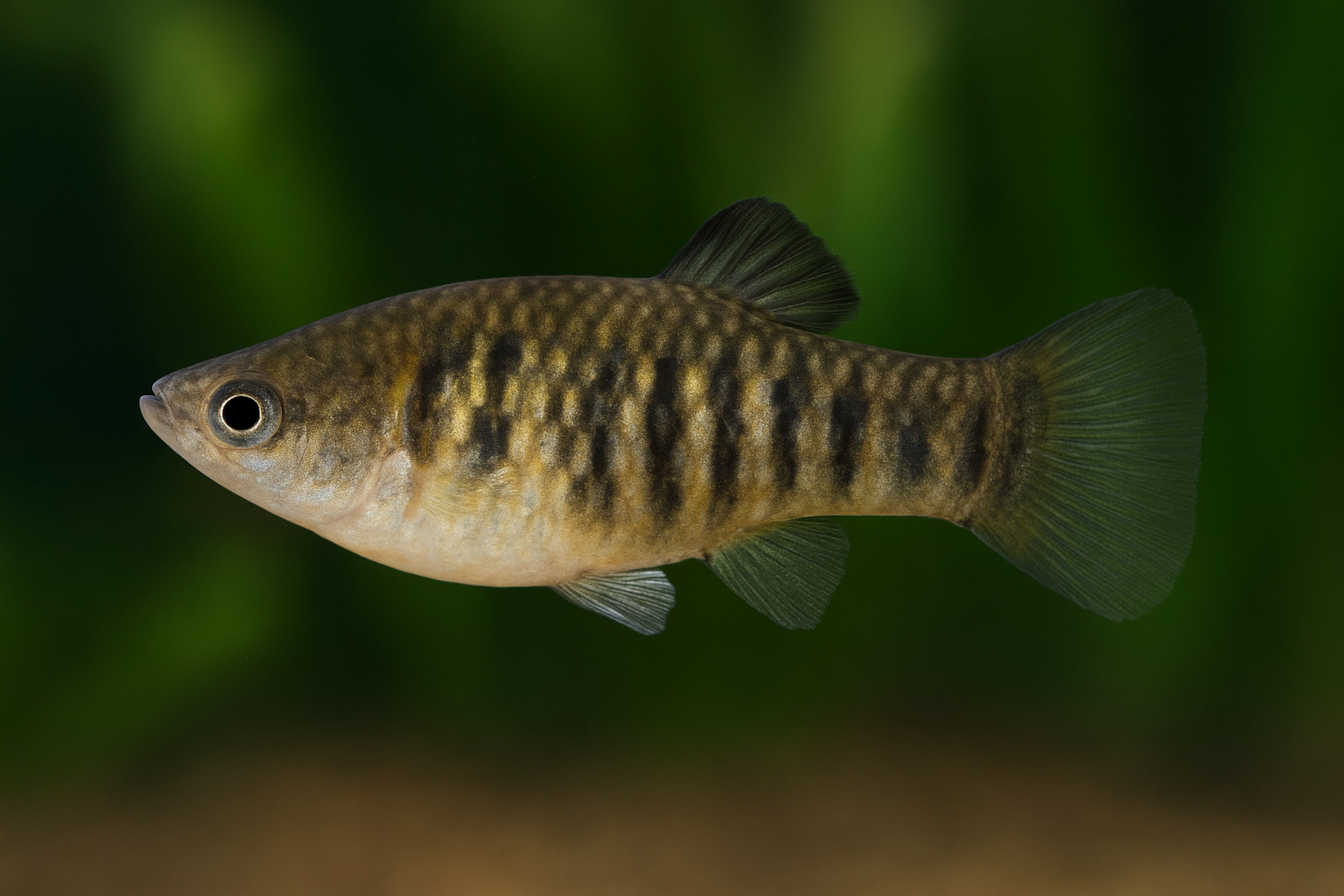 Tigerkärpfling, Limia islai (Poecilia islai)