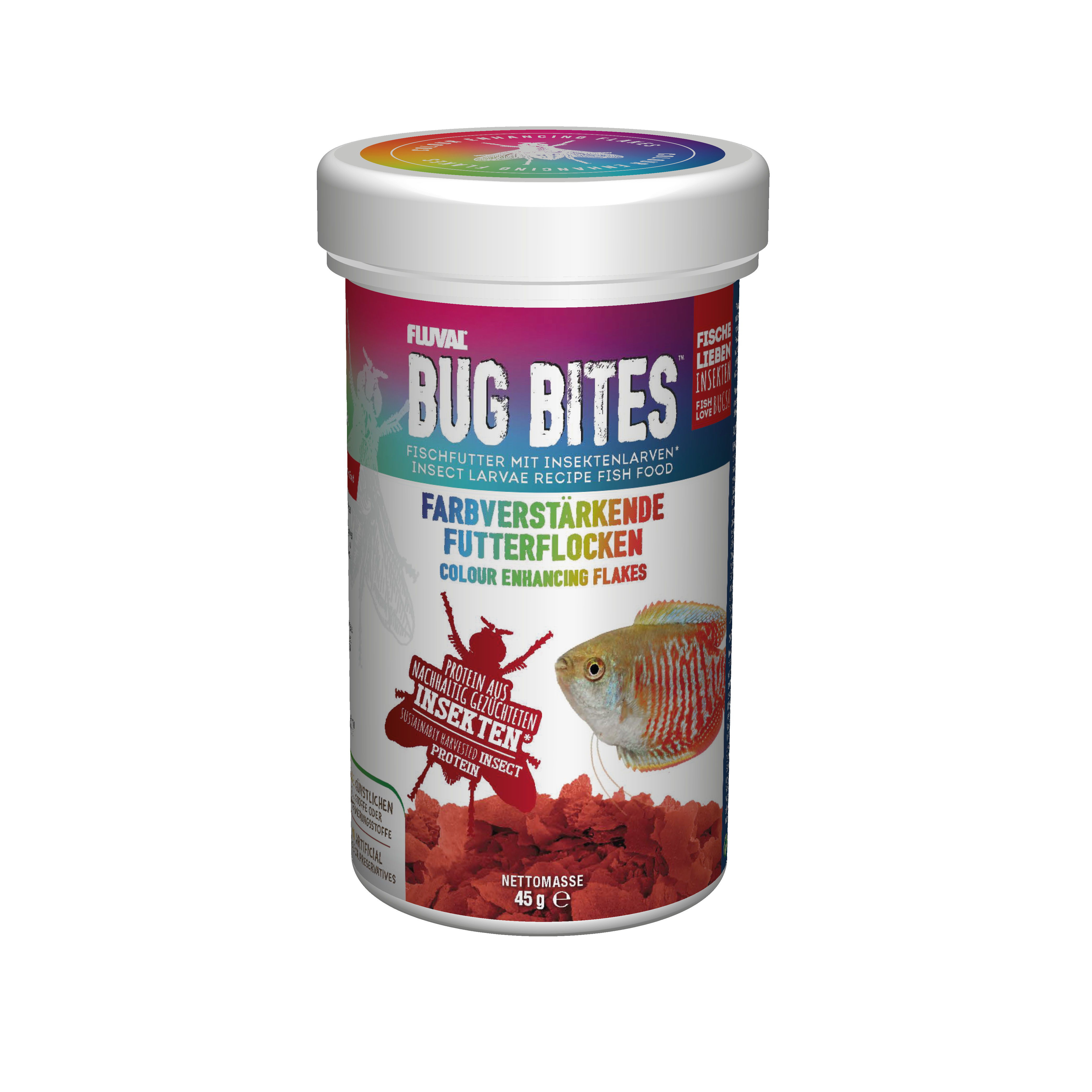 Fluval Bug Bites Colour Enhanc.Flakes 250 ml Fluval Bug Bites Colour Enhanc.Flakes 250 ml