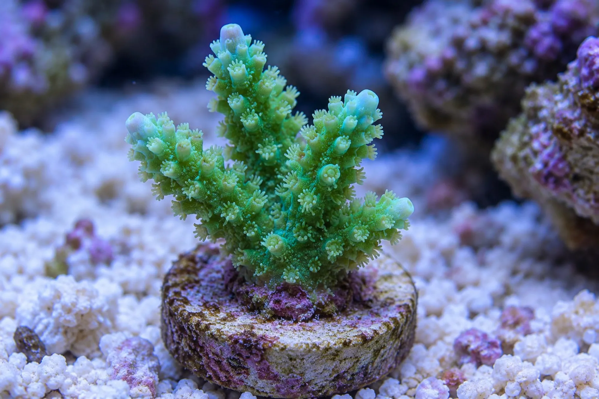Acropora-Steinkoralle „Gemischt“ (Nachzucht), Acropora spec., Größe S–M