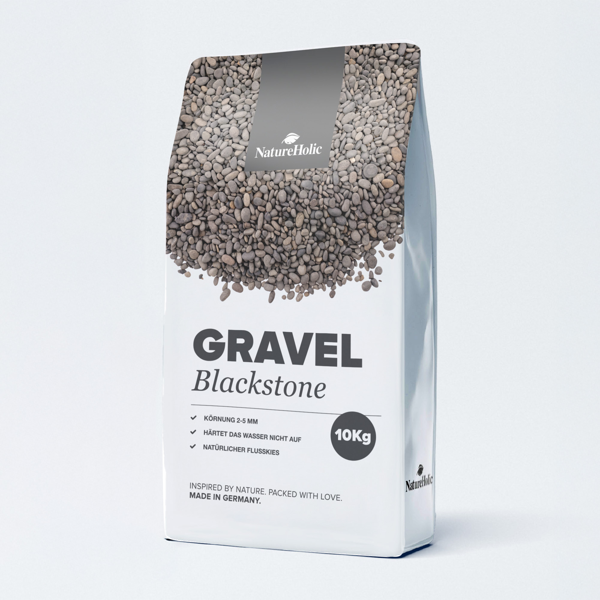 10 kg Sack Naturkies Gravel Blackstone, Körnung 2–5 mm