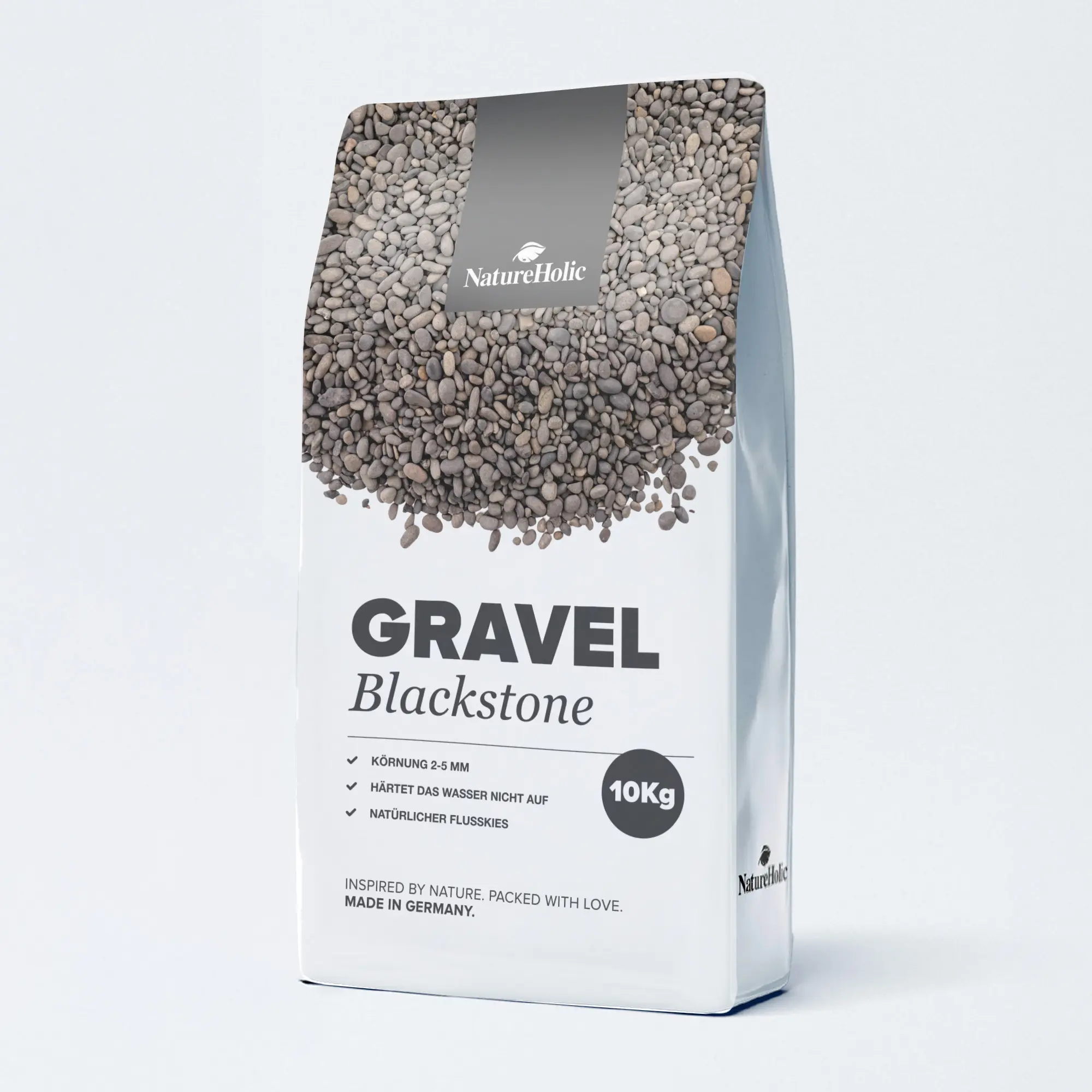 10 kg Sack Naturkies Gravel Blackstone, Körnung 2–5 mm