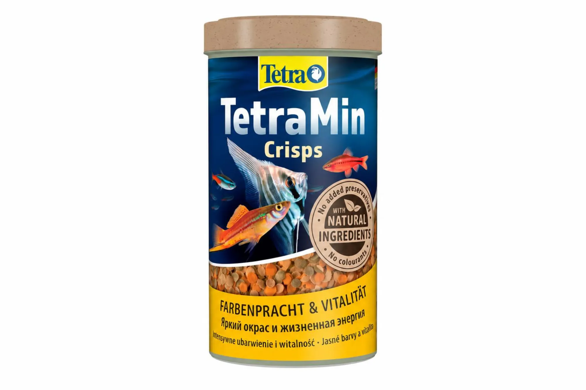 TetraMin Crisps 500 ml – KI-generierte Abbildung aus Produktreferenz