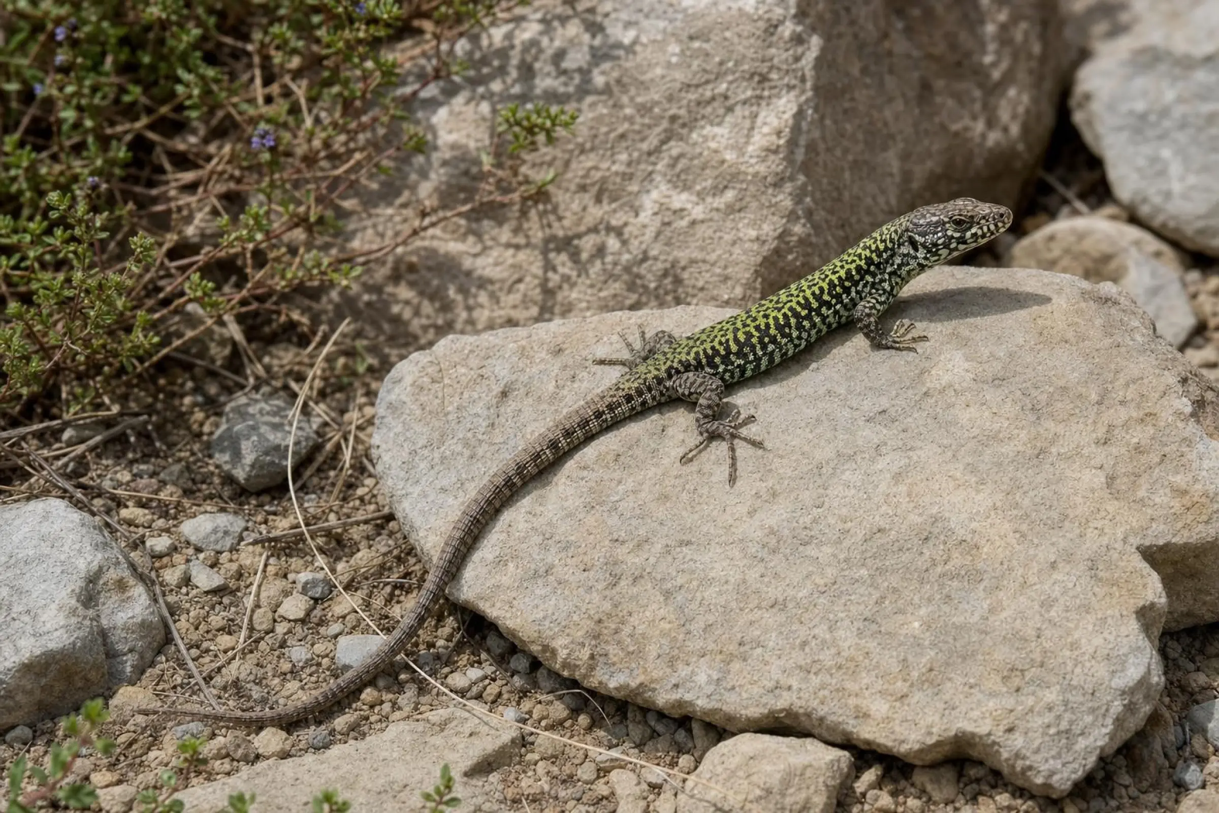 Mauereidechse „Grün“, Podarcis muralis maculiventris