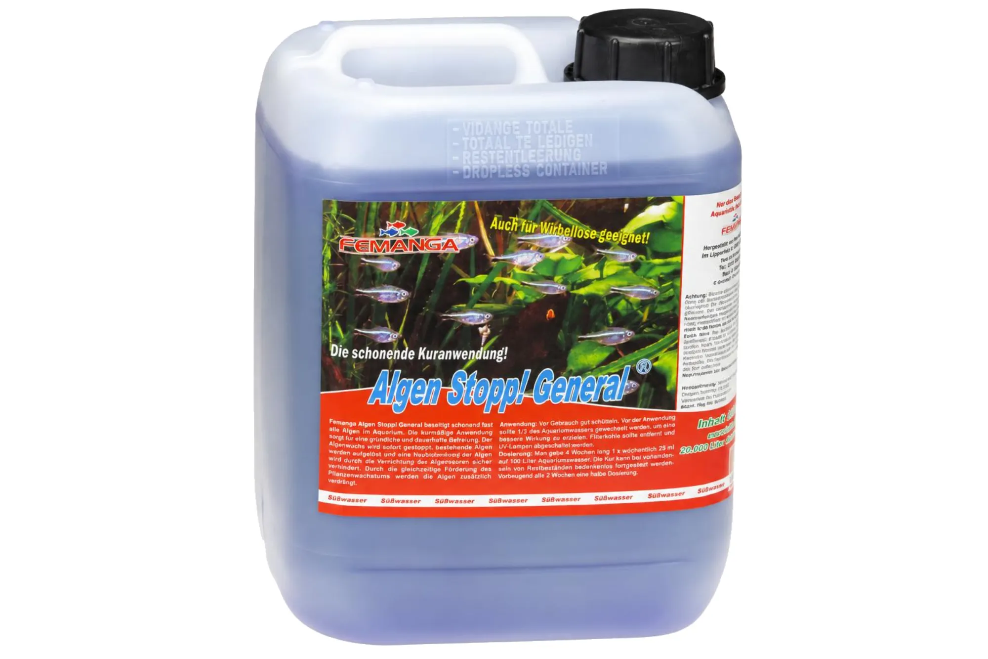 Femanga Algen Stopp General 5000 ml – KI-generierte Abbildung aus Produktreferenz