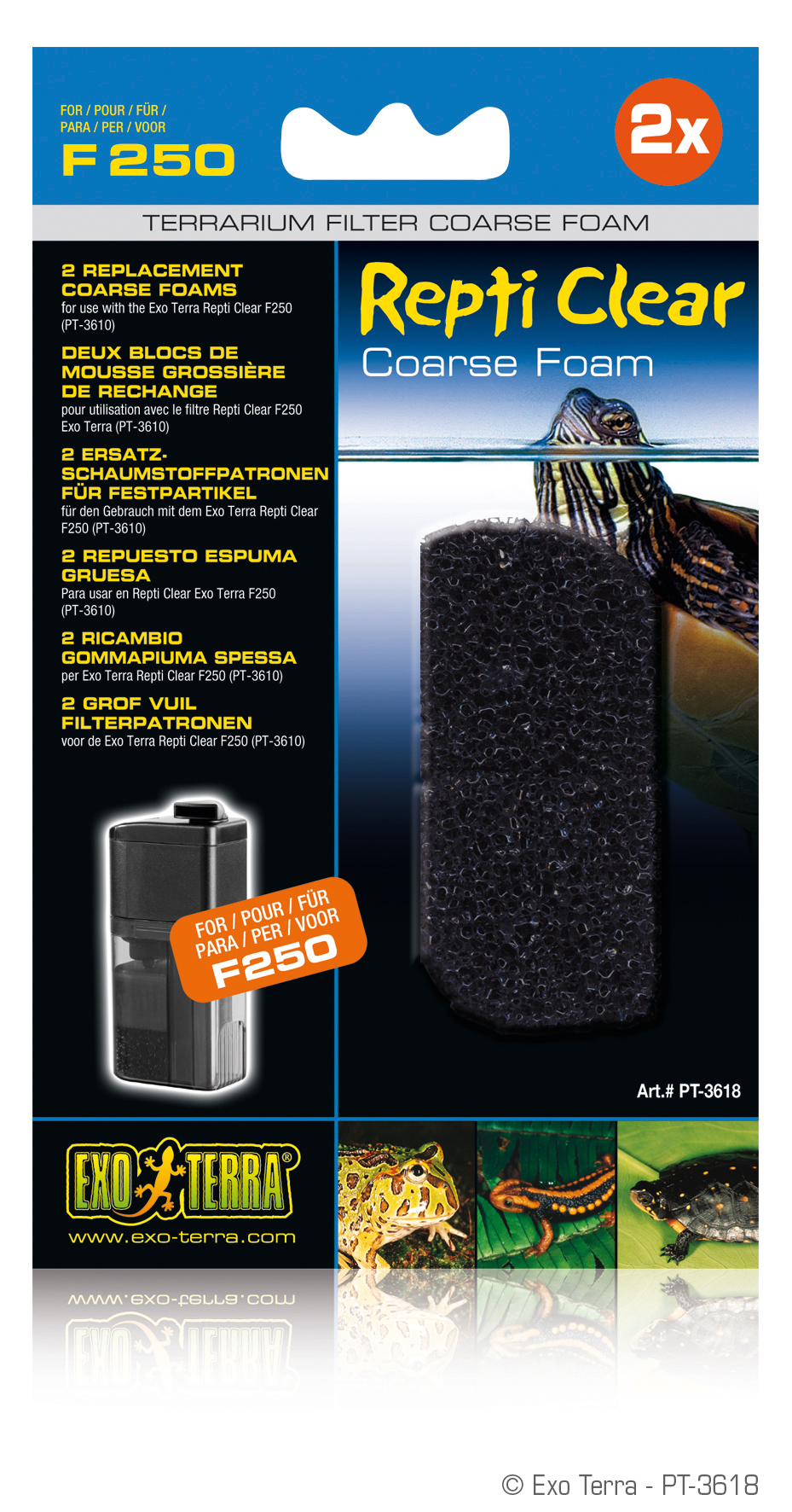 Exo Terra Repti Clear F250 Ersatz Schaumstoff