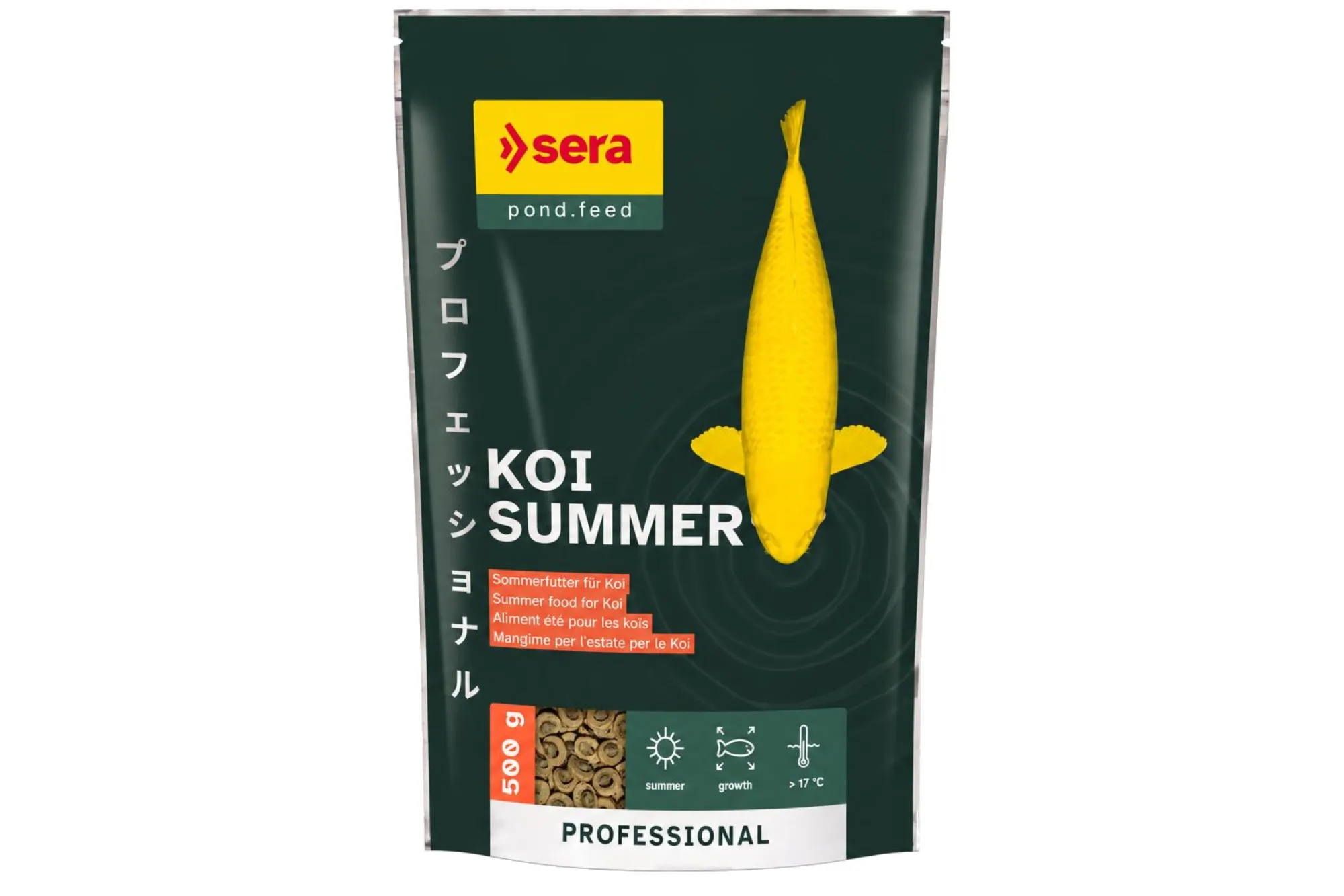 sera Koi Professional Summer 500 g – KI-generierte Abbildung aus Produktreferenz