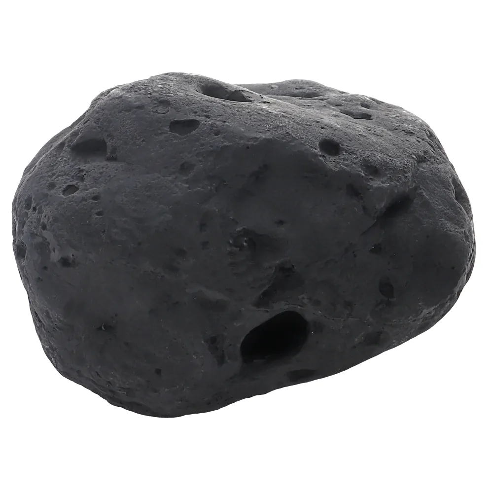 Hobby River Rock 3, dunkelgerundeter Deko-Flussstein 21 × 17 × 10,5 cm, wasserneutrale Flussstein-Optik für Aquascaping, Aquarium, Paludarium und Terrarium