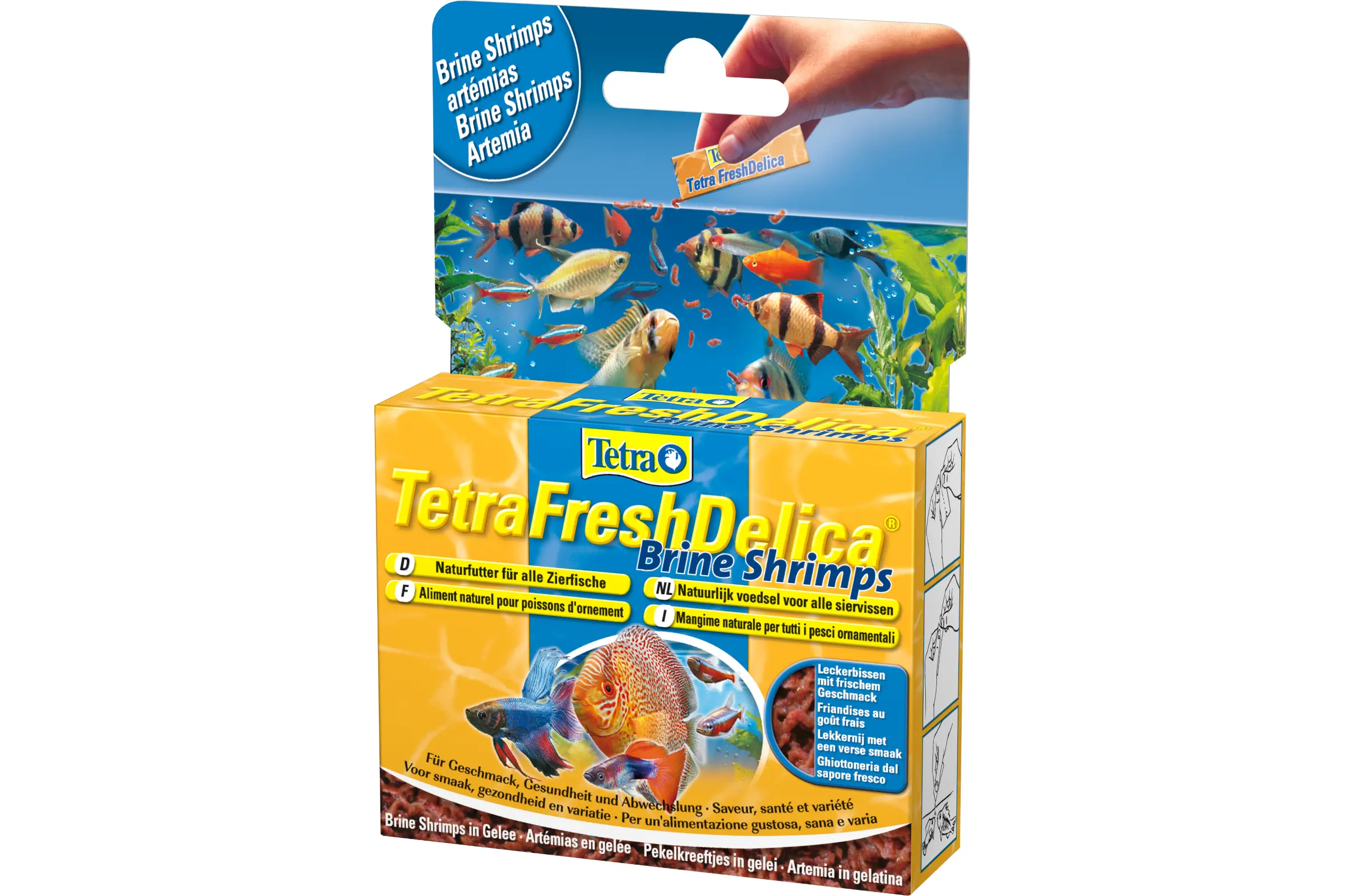 Tetra TetraFreshDelica Brine Shrimps, Ergänzungsfutter-Gelee, 48 g