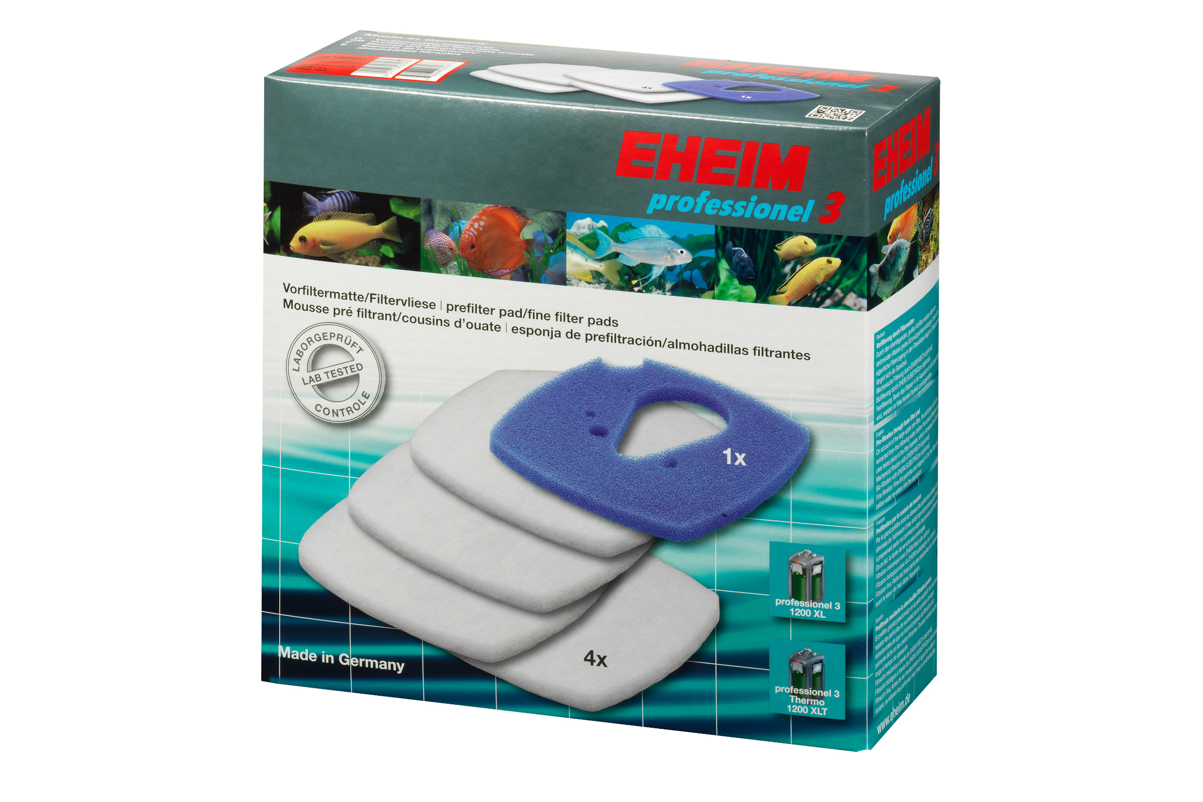 Eheim Filtervliese und Vorfilter für Prof. 3 1200XL/T, 5 Stück