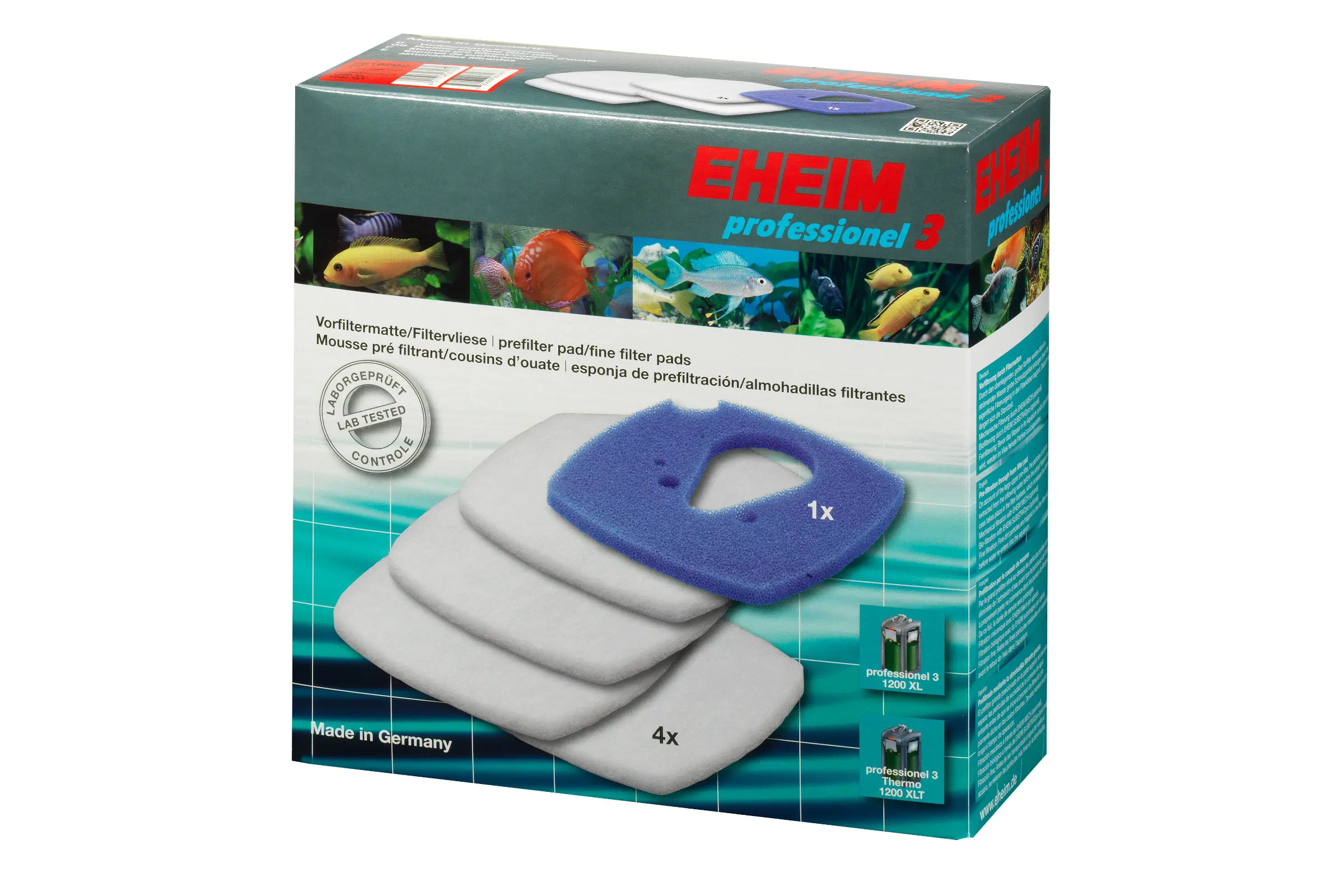 Eheim Filtervliese und Vorfilter für Prof. 3 1200XL/T, 5 Stück