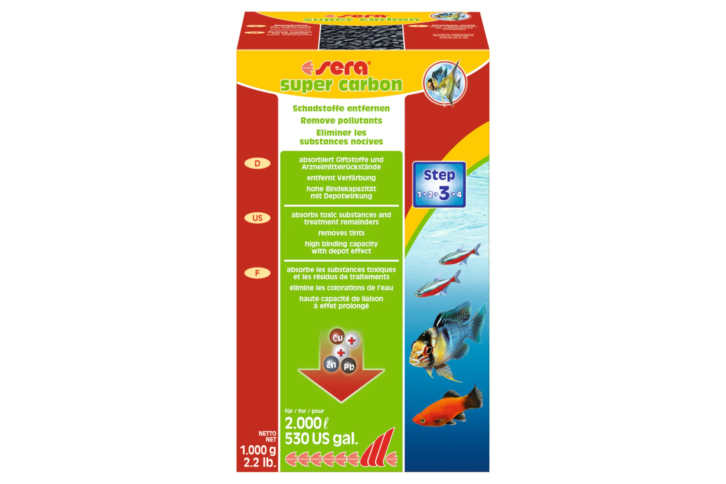 Sera super carbon, 1000 g, Filterkohle