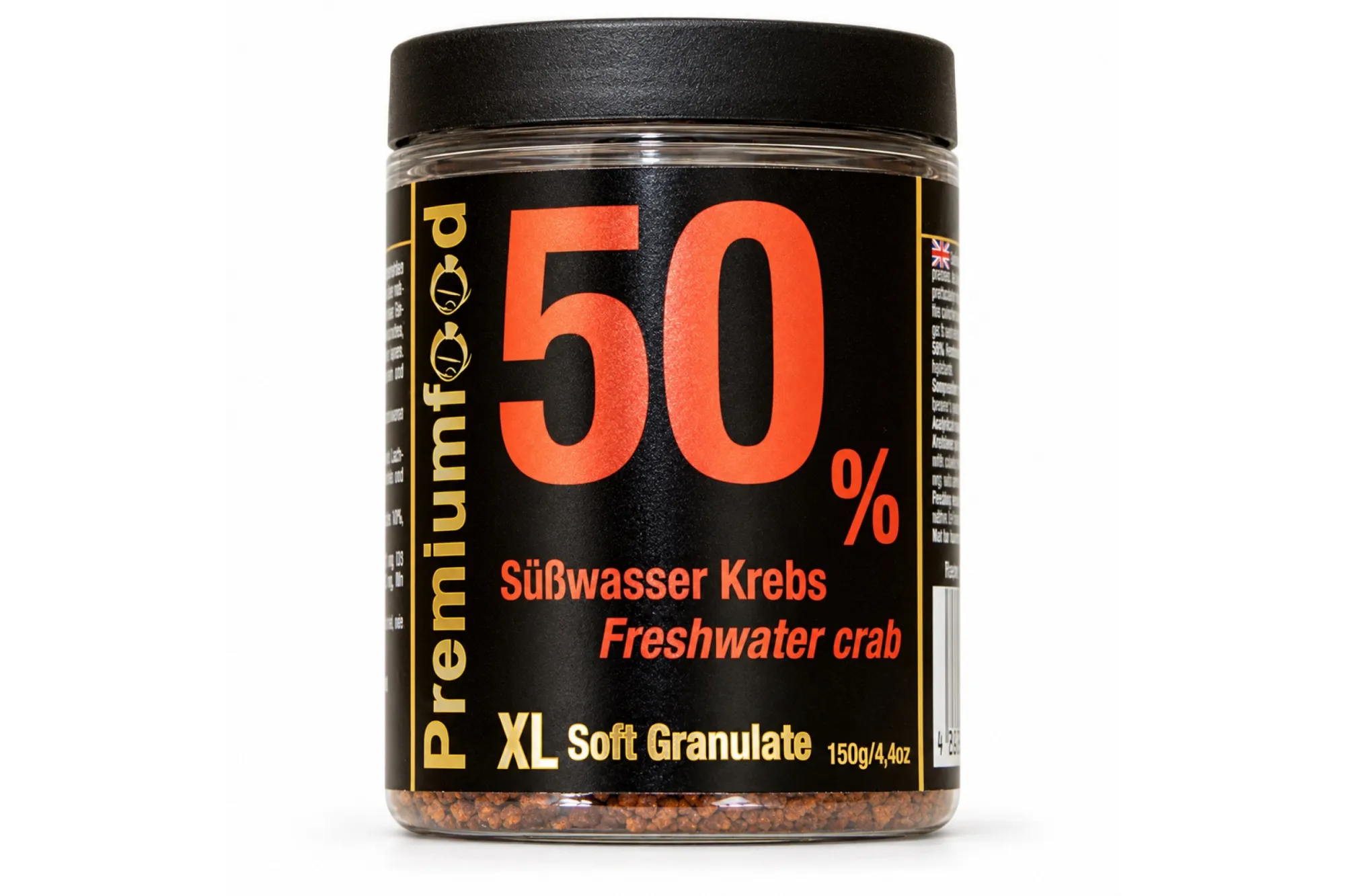 DF Freshwater Crab 50% XL Granulate Soft 150g – KI-generiertes Produktbild