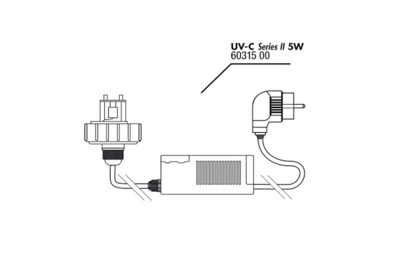 JBL Gehäusedeckel + Vorschaltgerät UV-C 5W +