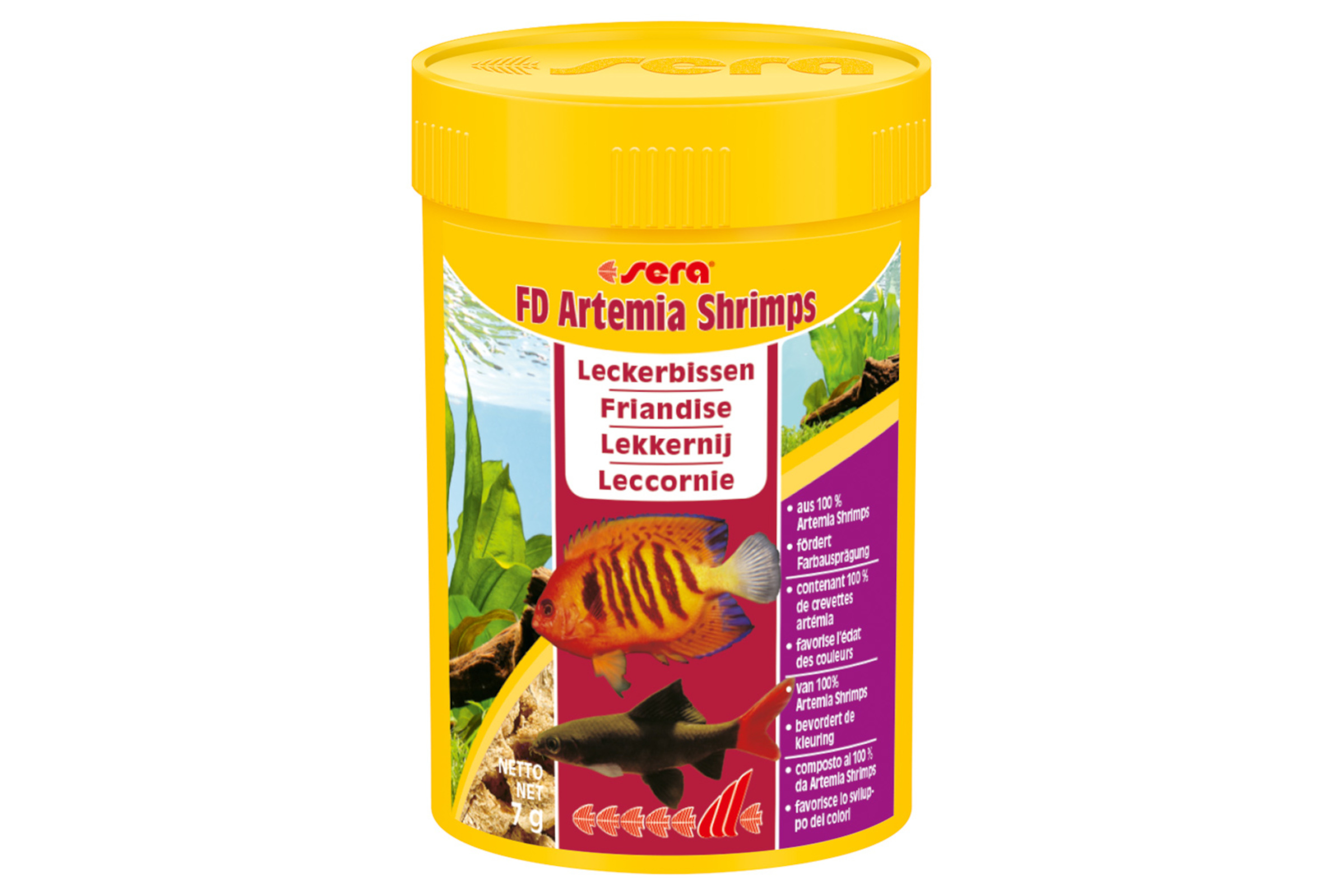 Sera FD Artemia Shrimps Nature, Ergänzungsfutter-Salinenkrebse, 100 ml