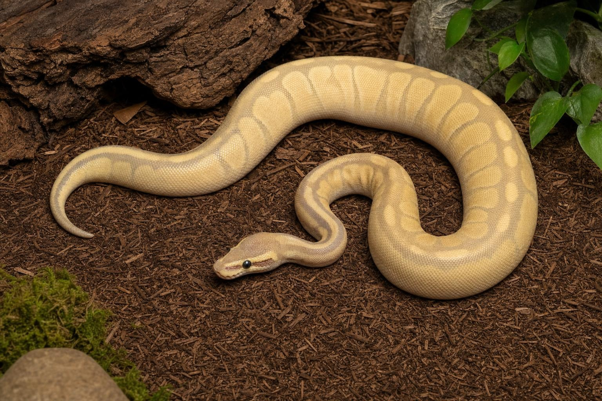 Pastell-Ivory-Königspython, Python regius
