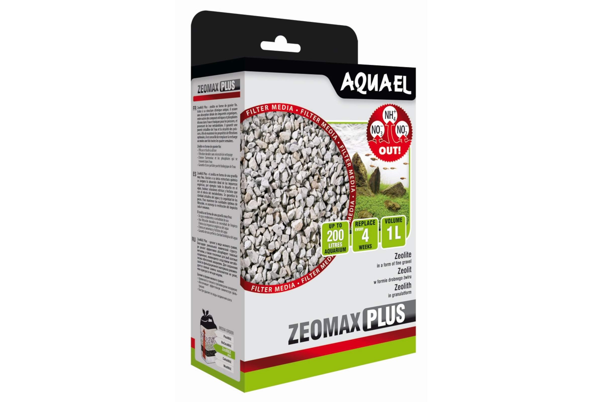 Aquael Filtermedium ZeoMax Plus, Zeolithgranulat, 1000 ml