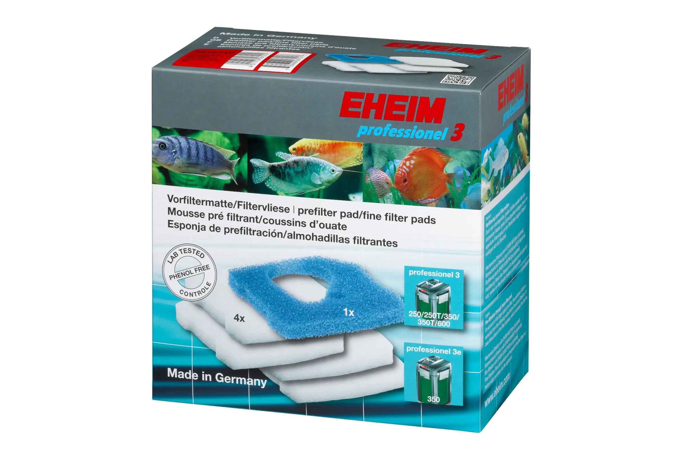 Eheim Filtervliese und Vorfilter für Prof. 3 und 3e 350, 5 Stück