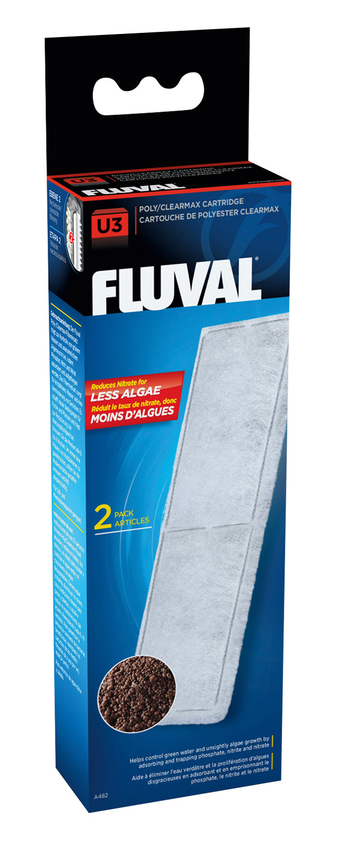 Fluval U3 Clearmax Filtereinsatz 2er-Pack
