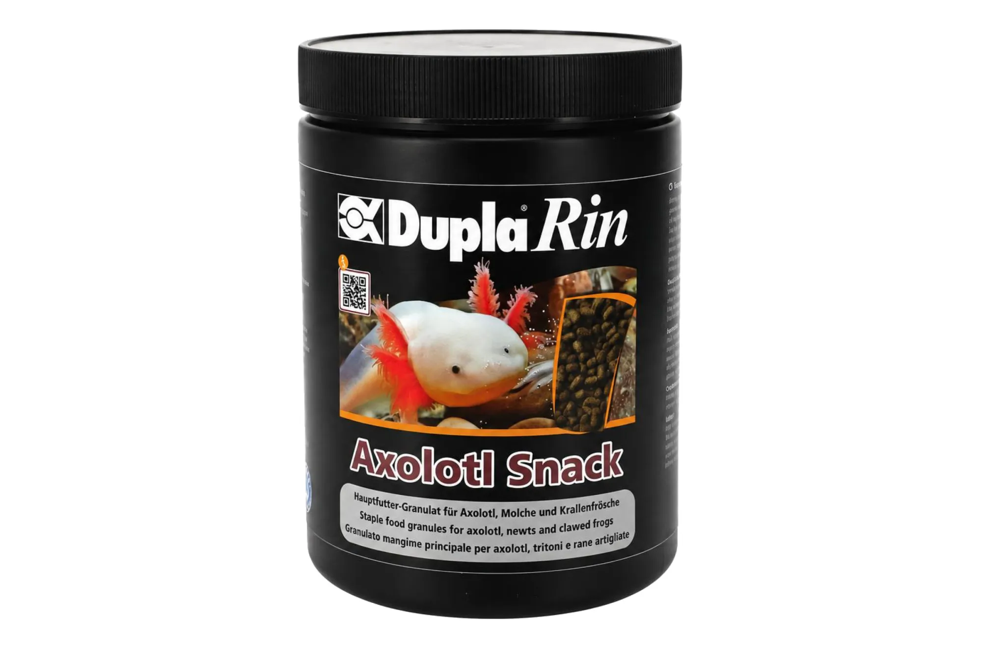 DuplaRin Axolotl Snack 500 g – KI-generierte Abbildung aus Produktreferenz