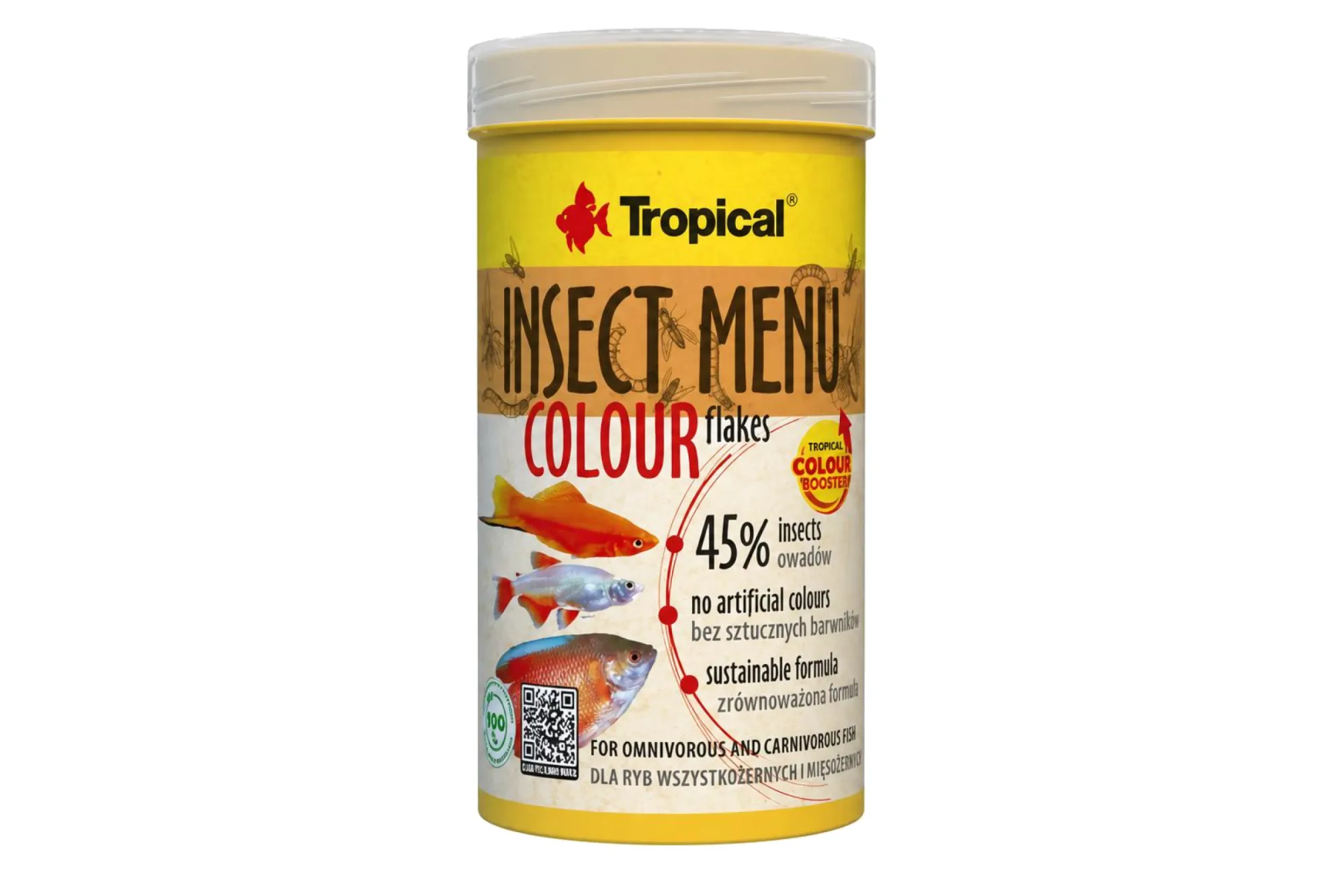 Tropical Insect Menu Colour Flakes 100 ml – KI-generierte Abbildung aus Produktreferenz