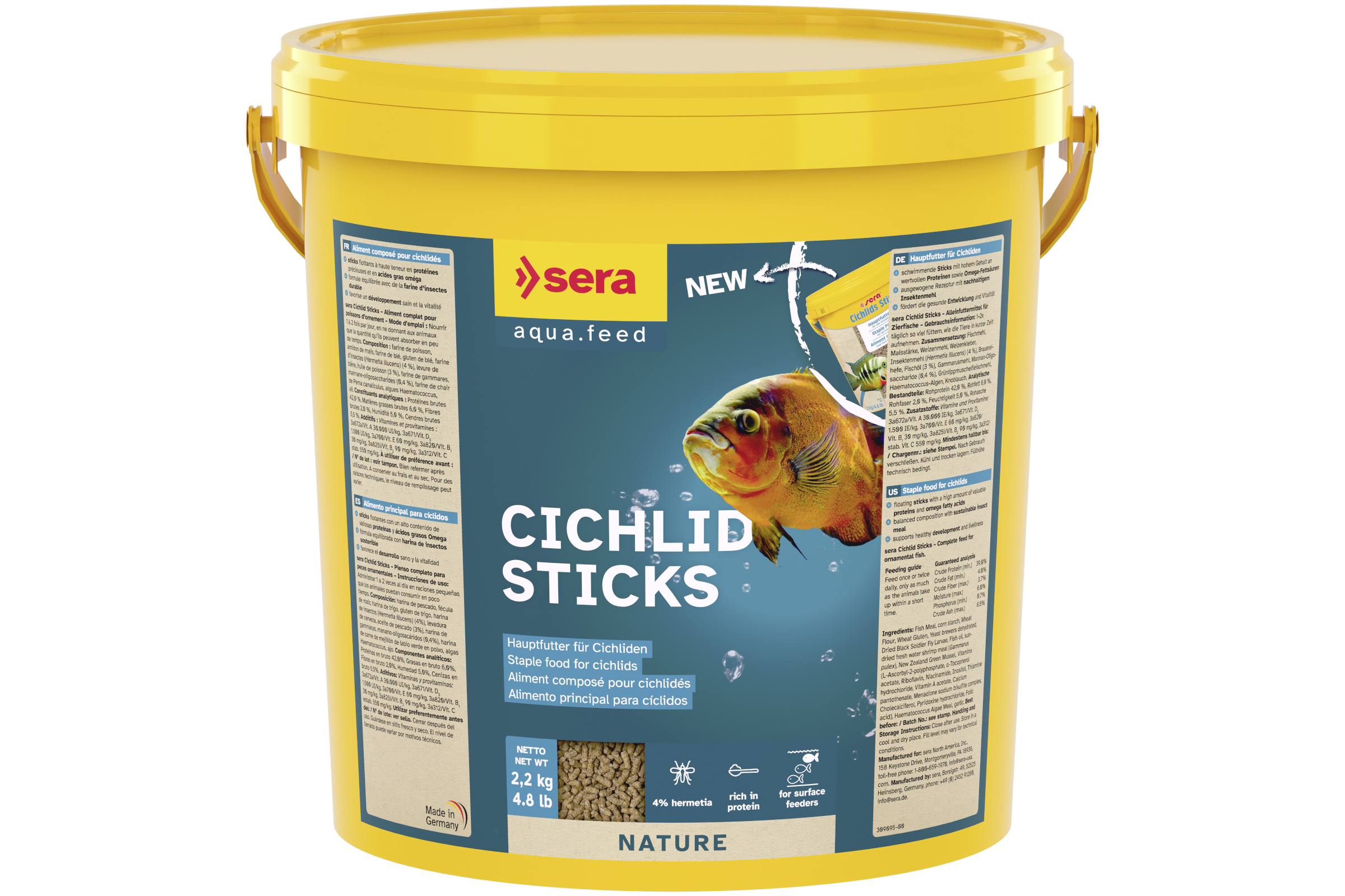 Sera Cichlid Sticks, 10 L, ca. 2,2 kg
