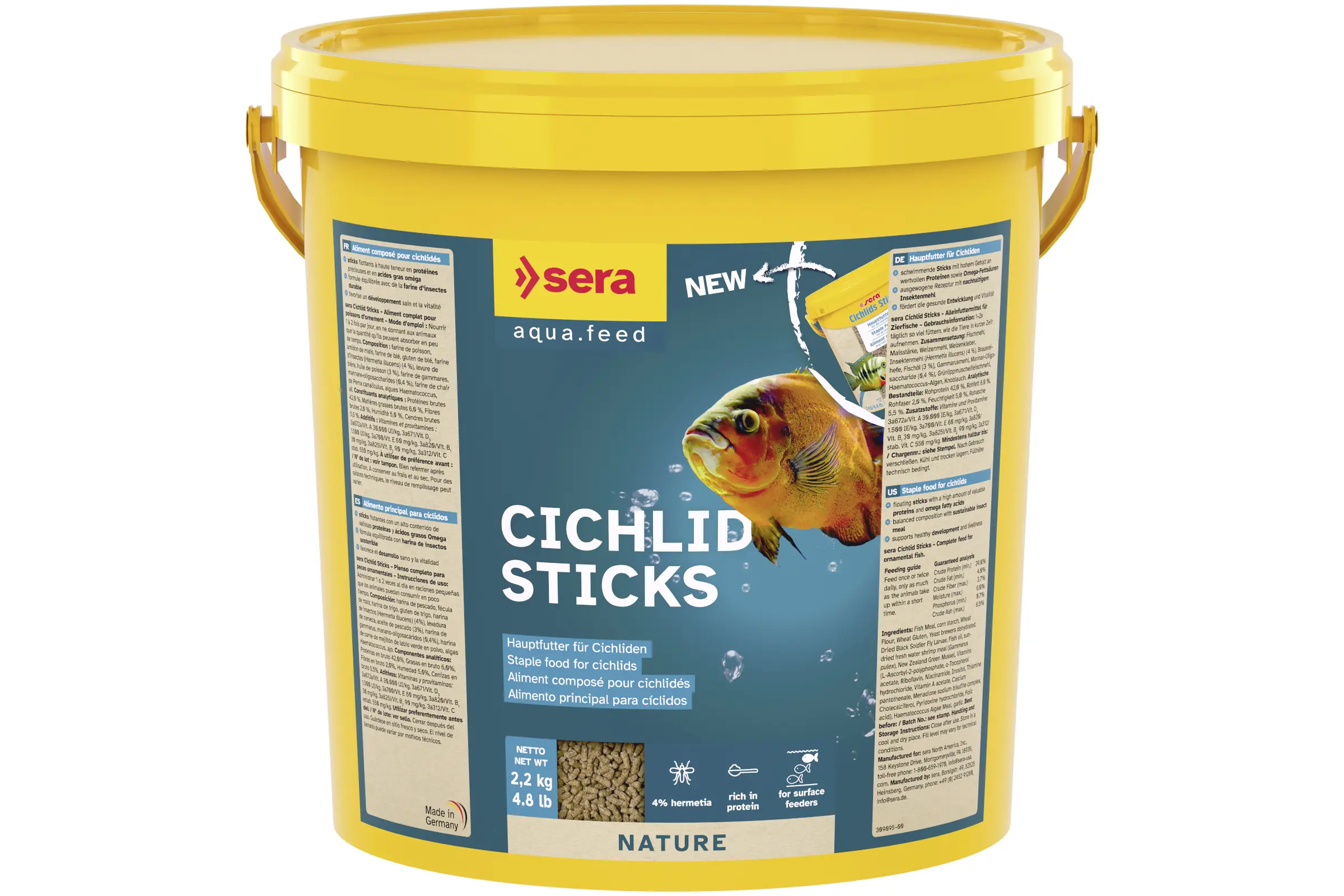 Sera Cichlid Sticks, 10 L, ca. 2,2 kg