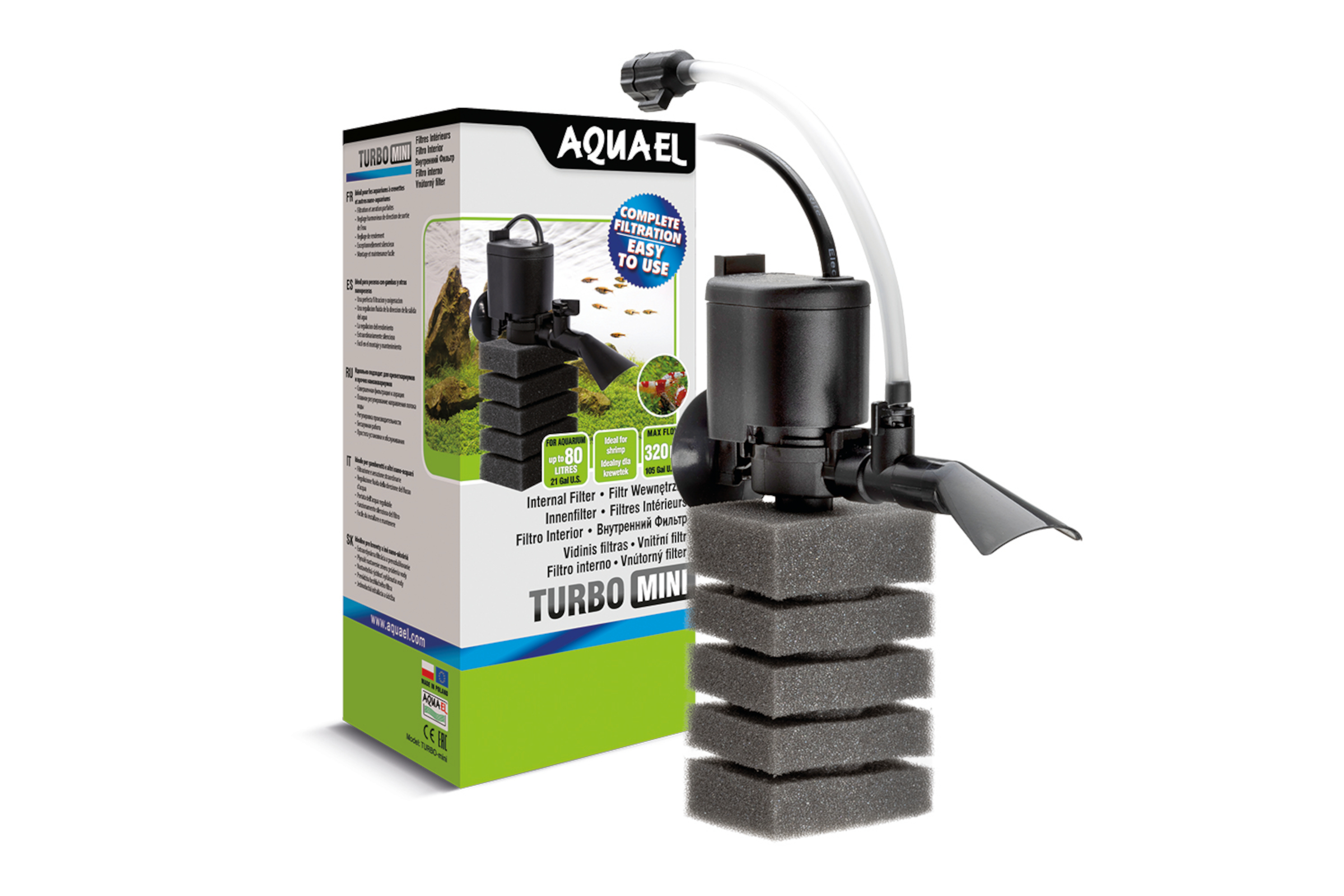 Aquael Turbo Mini Filter, Nano-Innenfilter