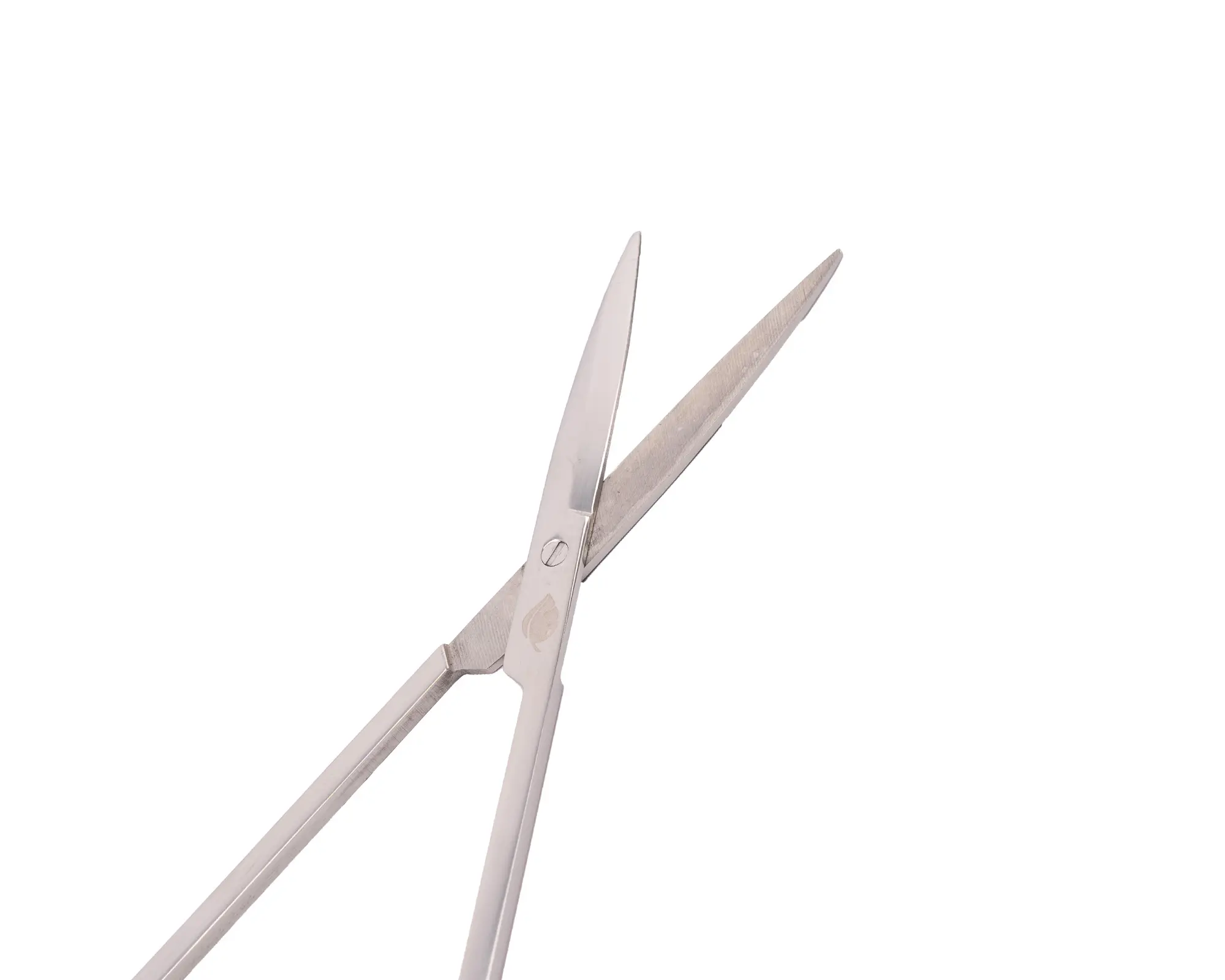 Offene lange Schere aus Edelstahl