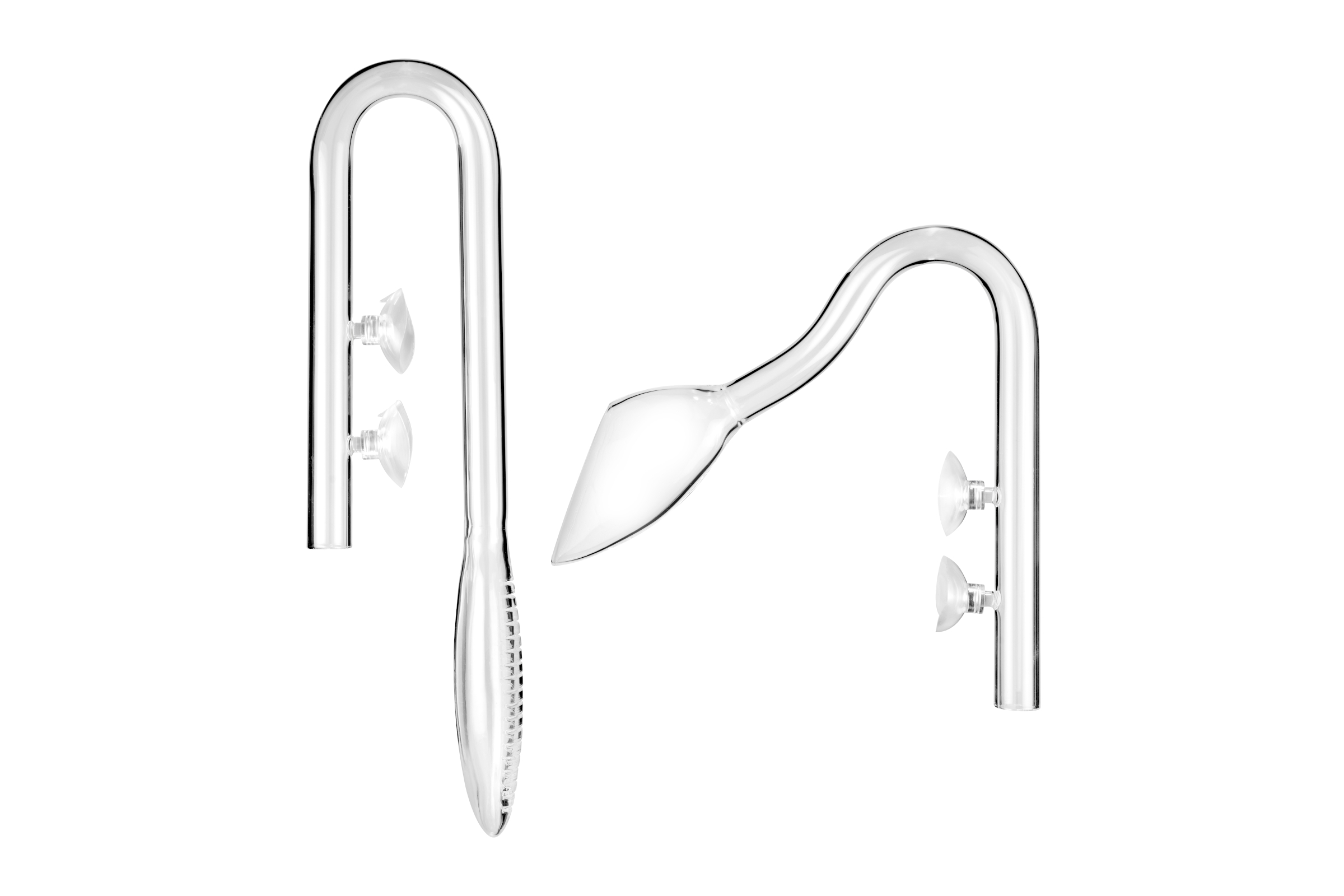 Amazing Aqua Glas Ein-/Auslassrohre Violet-Set, in 12/16 und 16/22 mm