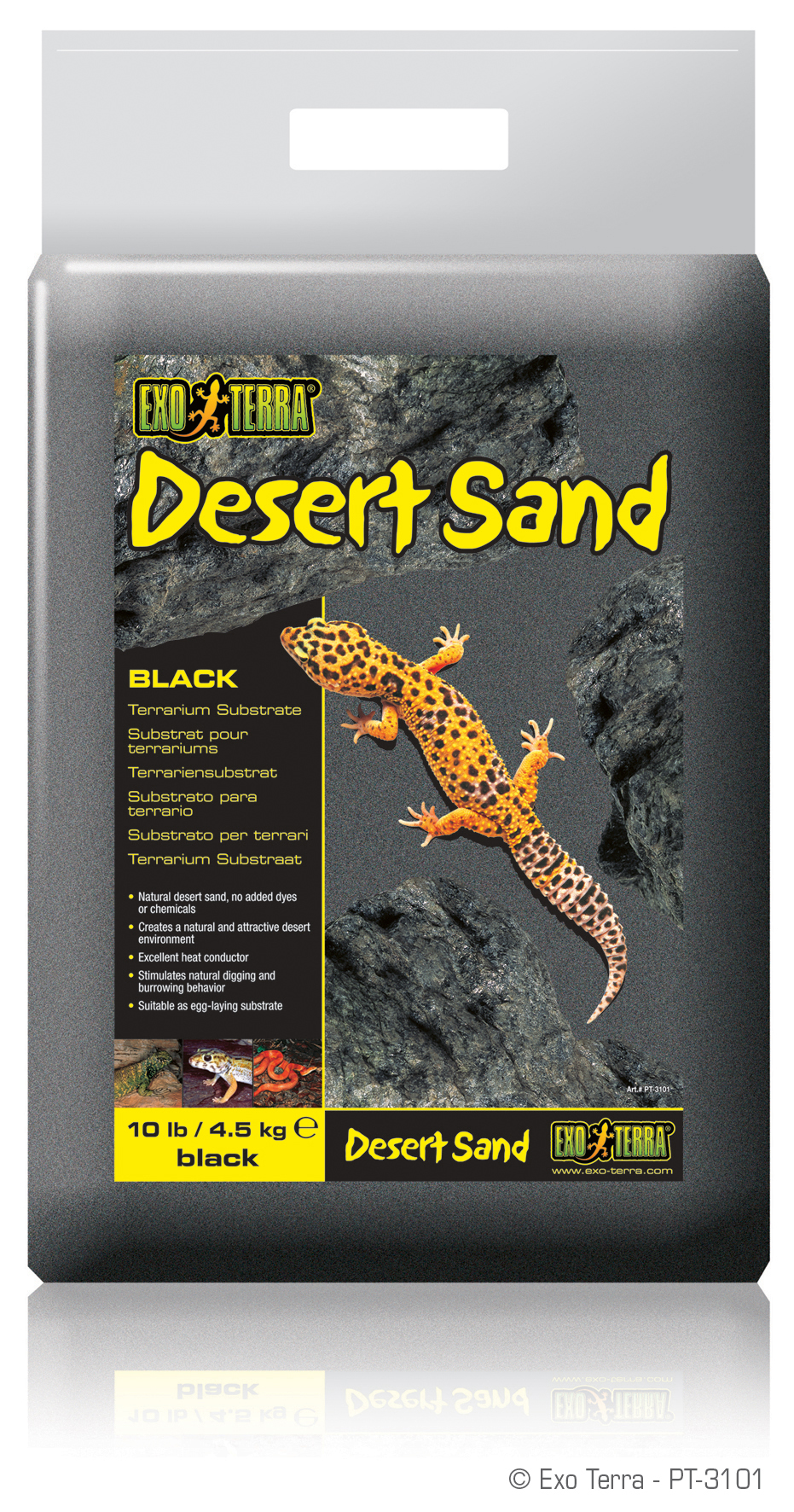 Exo Terra DesertSand schwarz 4,5kg Terrariensubstrat
